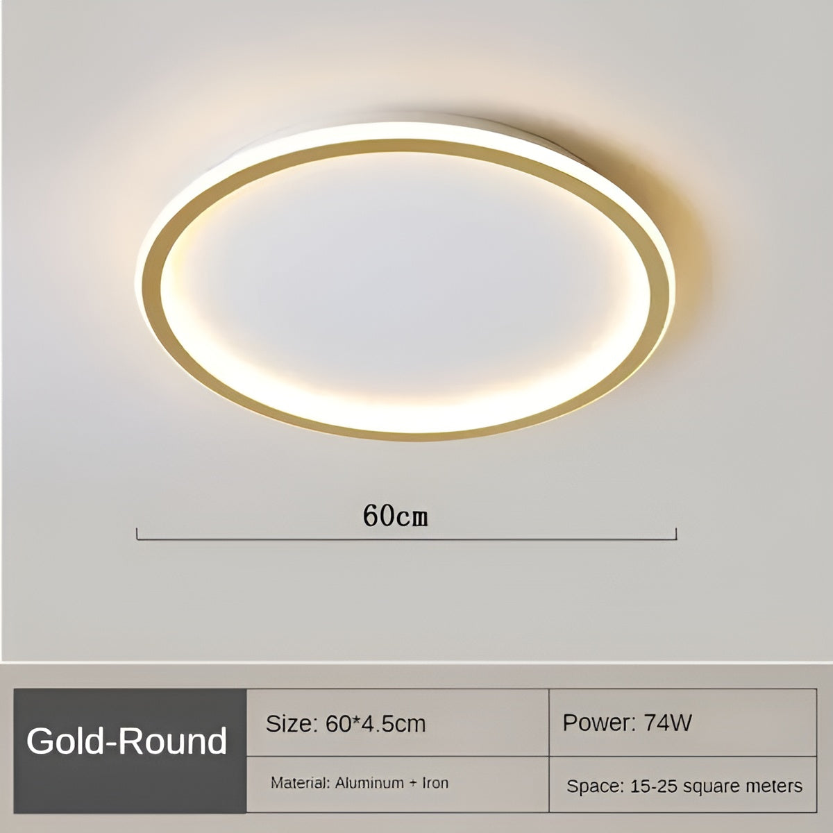 CircleBright LED Plafondlamp - Stijlvolle Ronde Verlichting