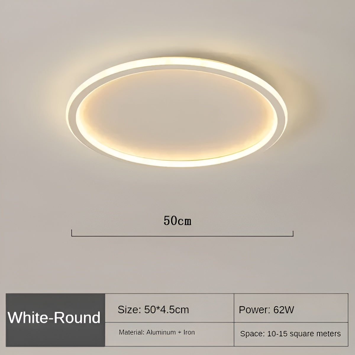 CircleBright LED Plafondlamp - Stijlvolle Ronde Verlichting