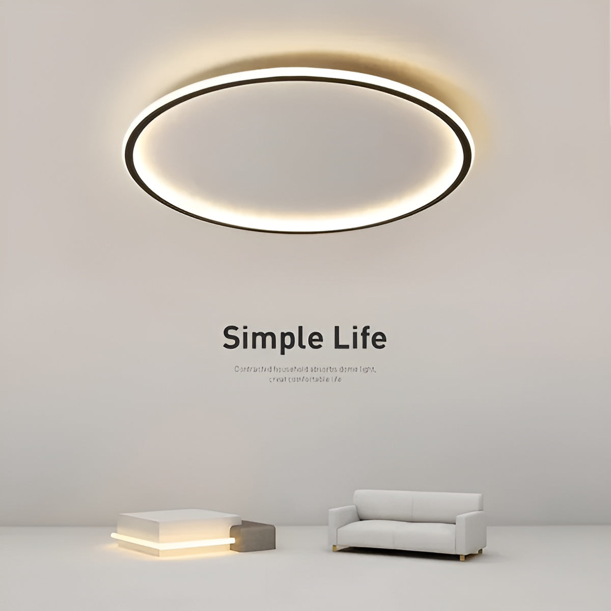 CircleBright LED Plafondlamp - Stijlvolle Ronde Verlichting