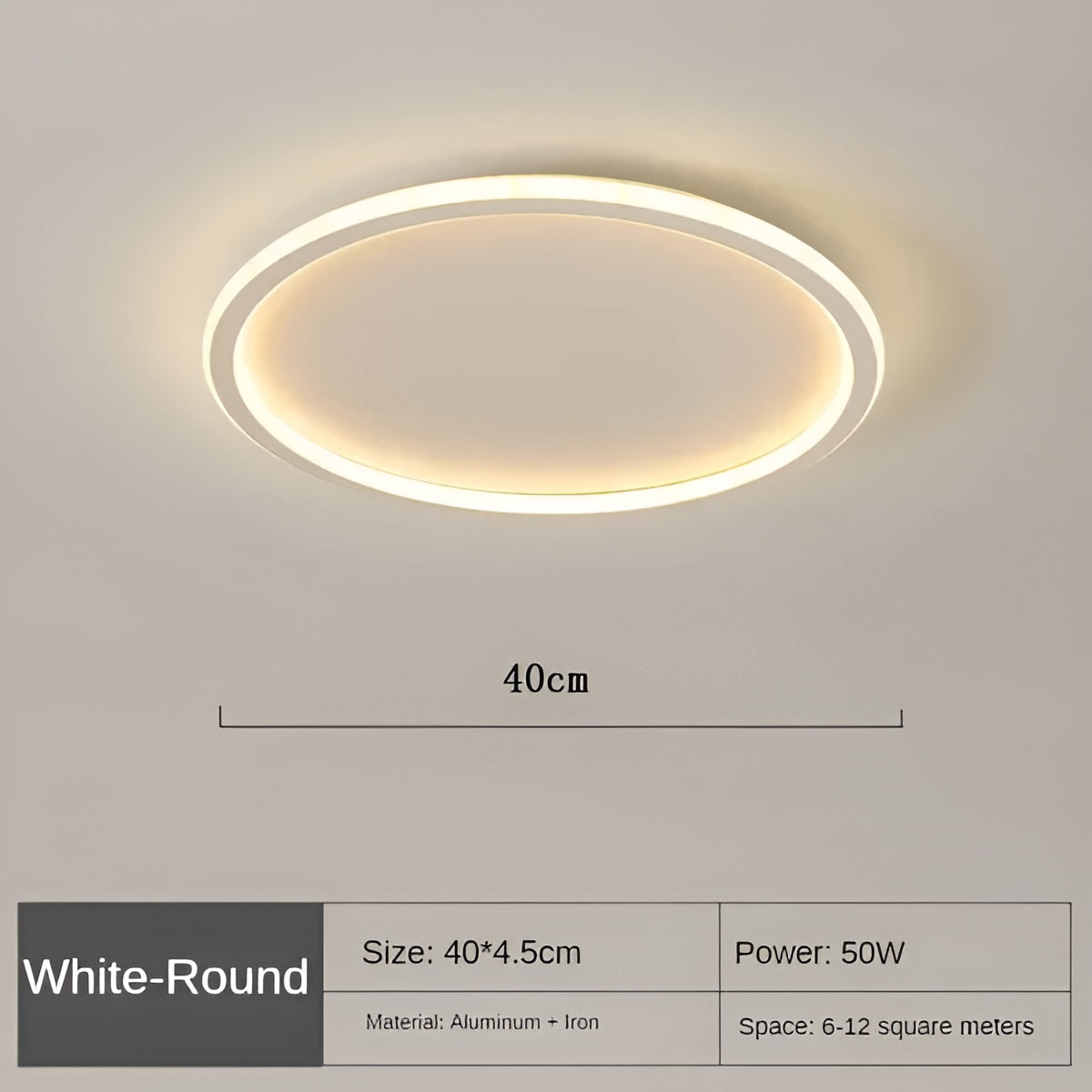 CircleBright LED Plafondlamp - Stijlvolle Ronde Verlichting