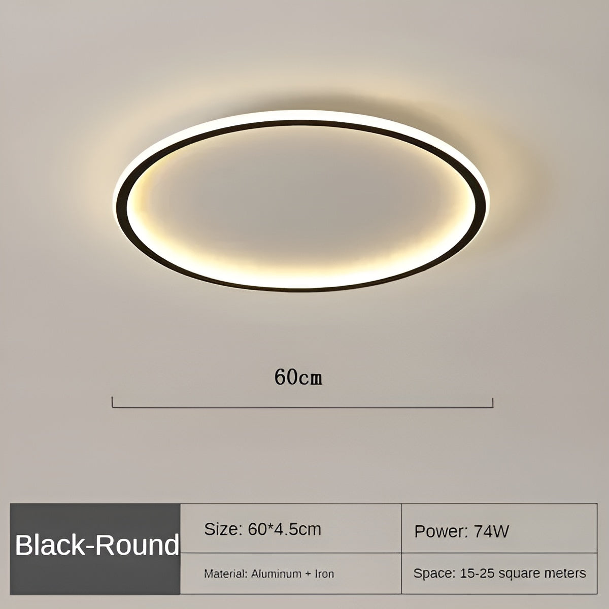 CircleBright LED Plafondlamp - Stijlvolle Ronde Verlichting