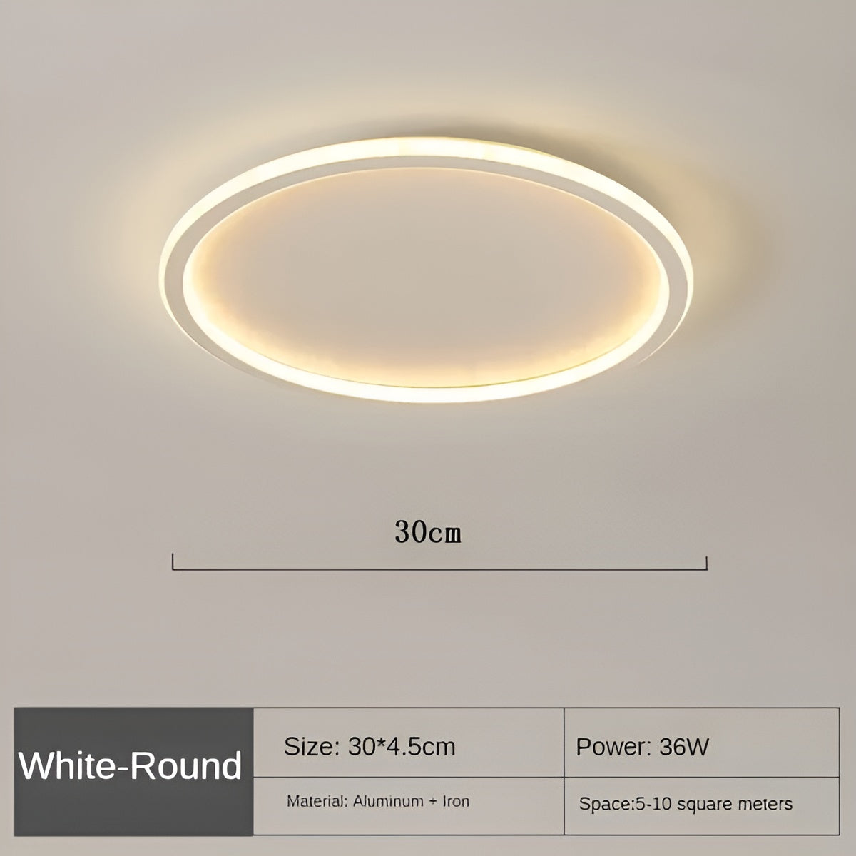 CircleBright LED Plafondlamp - Stijlvolle Ronde Verlichting