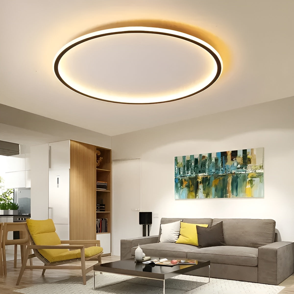 CircleBright LED Plafondlamp - Stijlvolle Ronde Verlichting