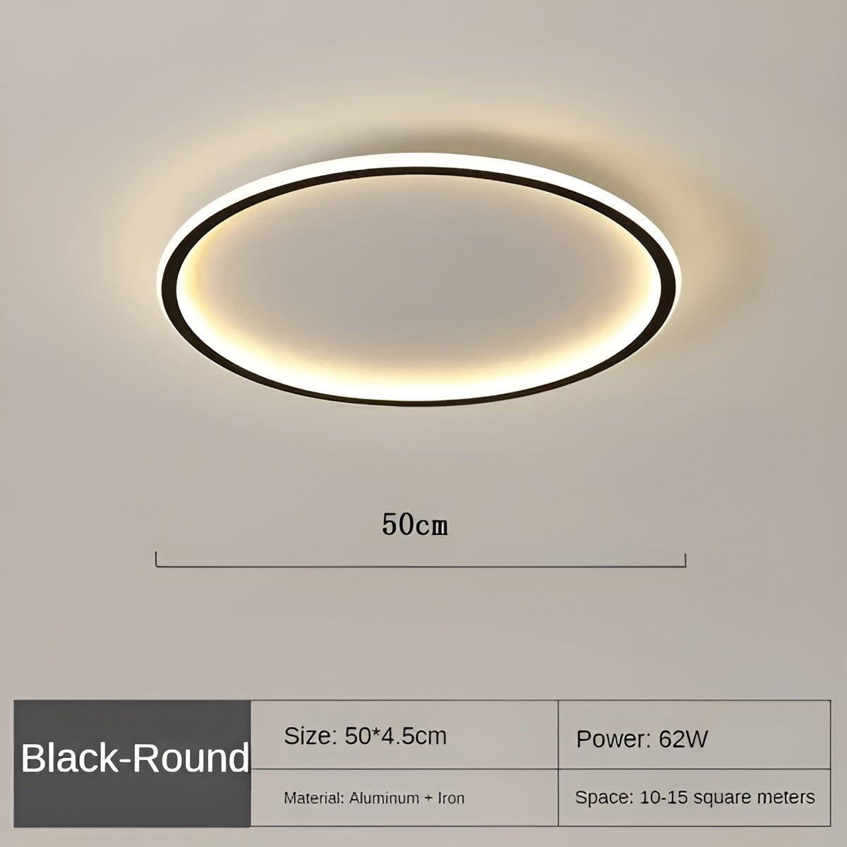 CircleBright LED Plafondlamp - Stijlvolle Ronde Verlichting