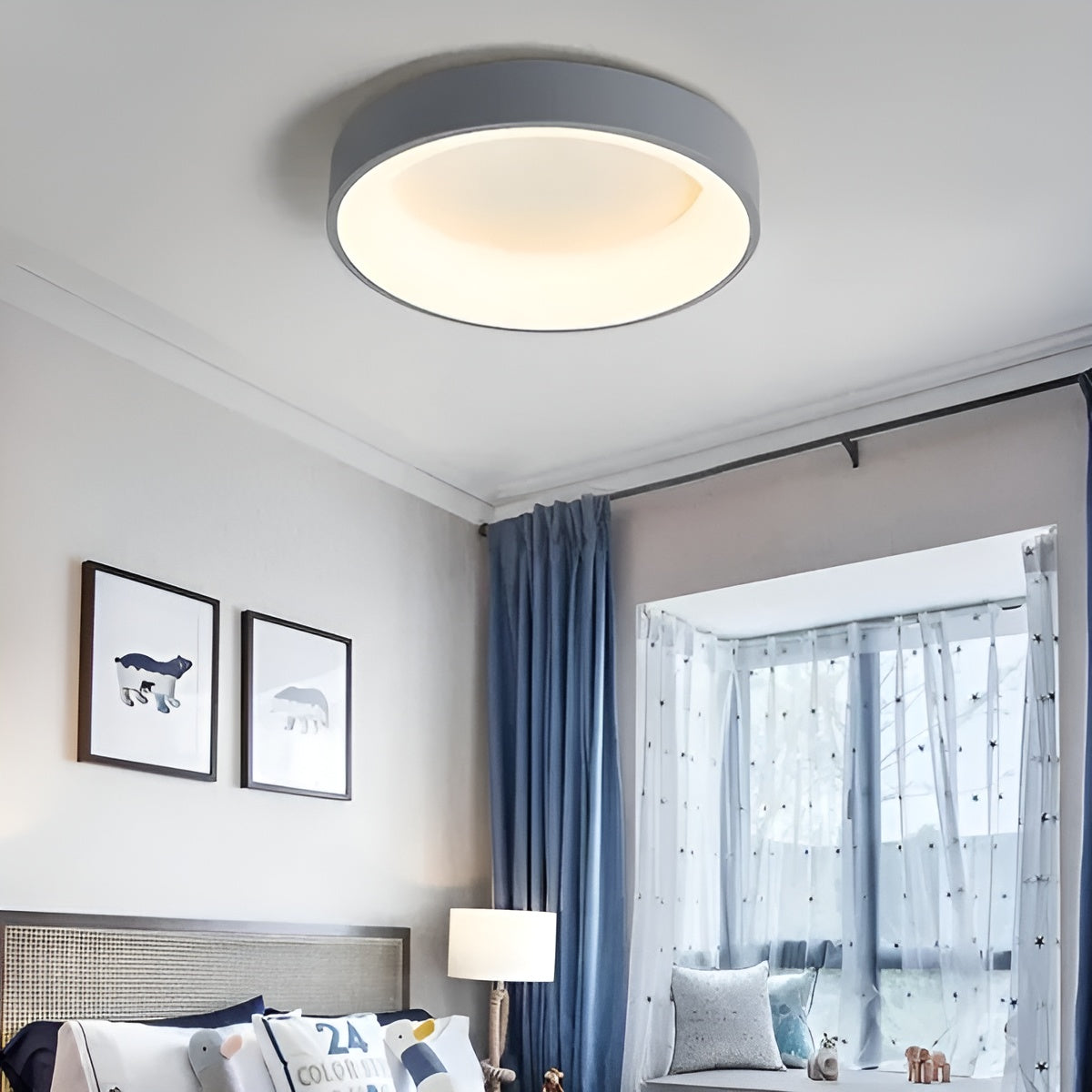 Nordic Glow LED Plafondlamp - Stijlvolle Ronde Verlichting