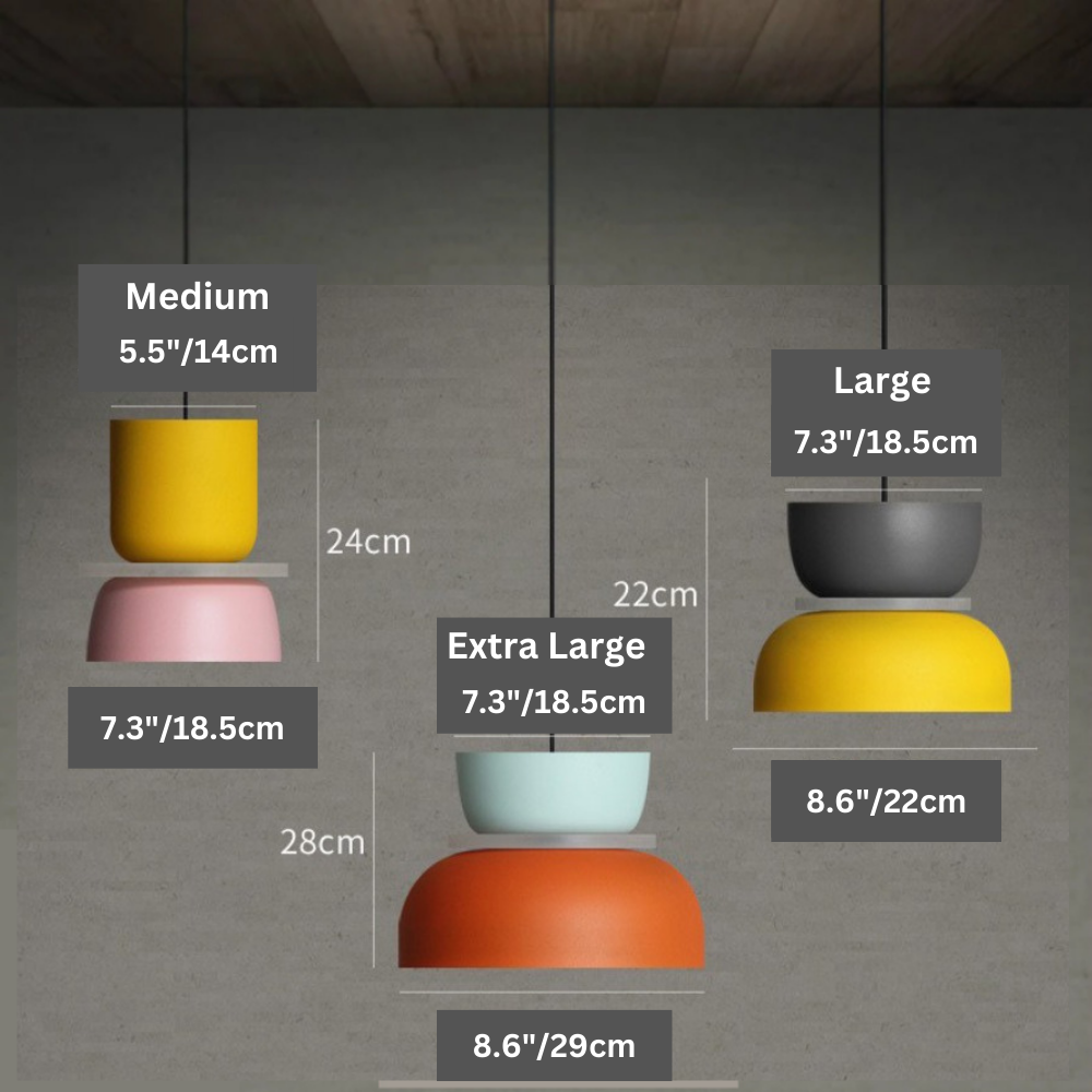 Kleurrijke Macaron Hanglamp – Stijlvolle Verlichting voor Thuis