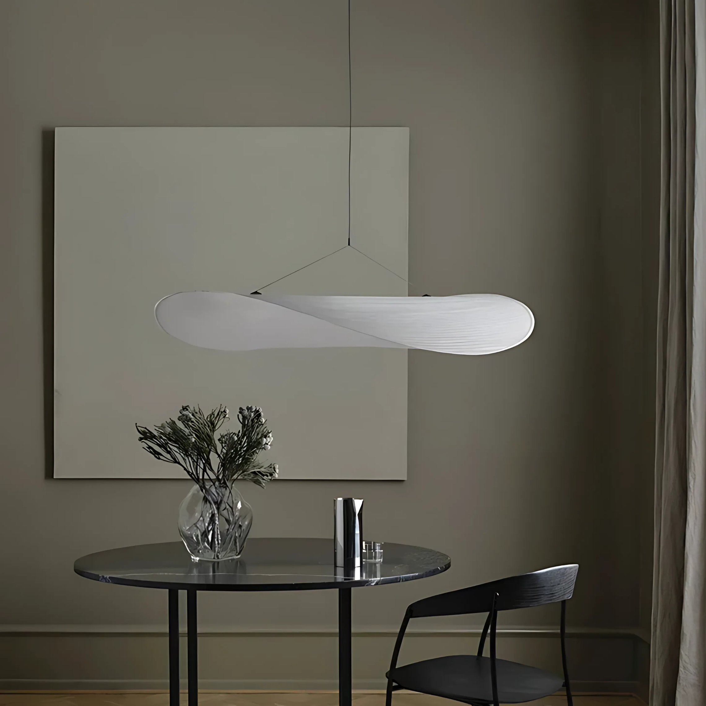 Moderne Zeil Hanglamp - Stijlvolle Japandi Stijl
