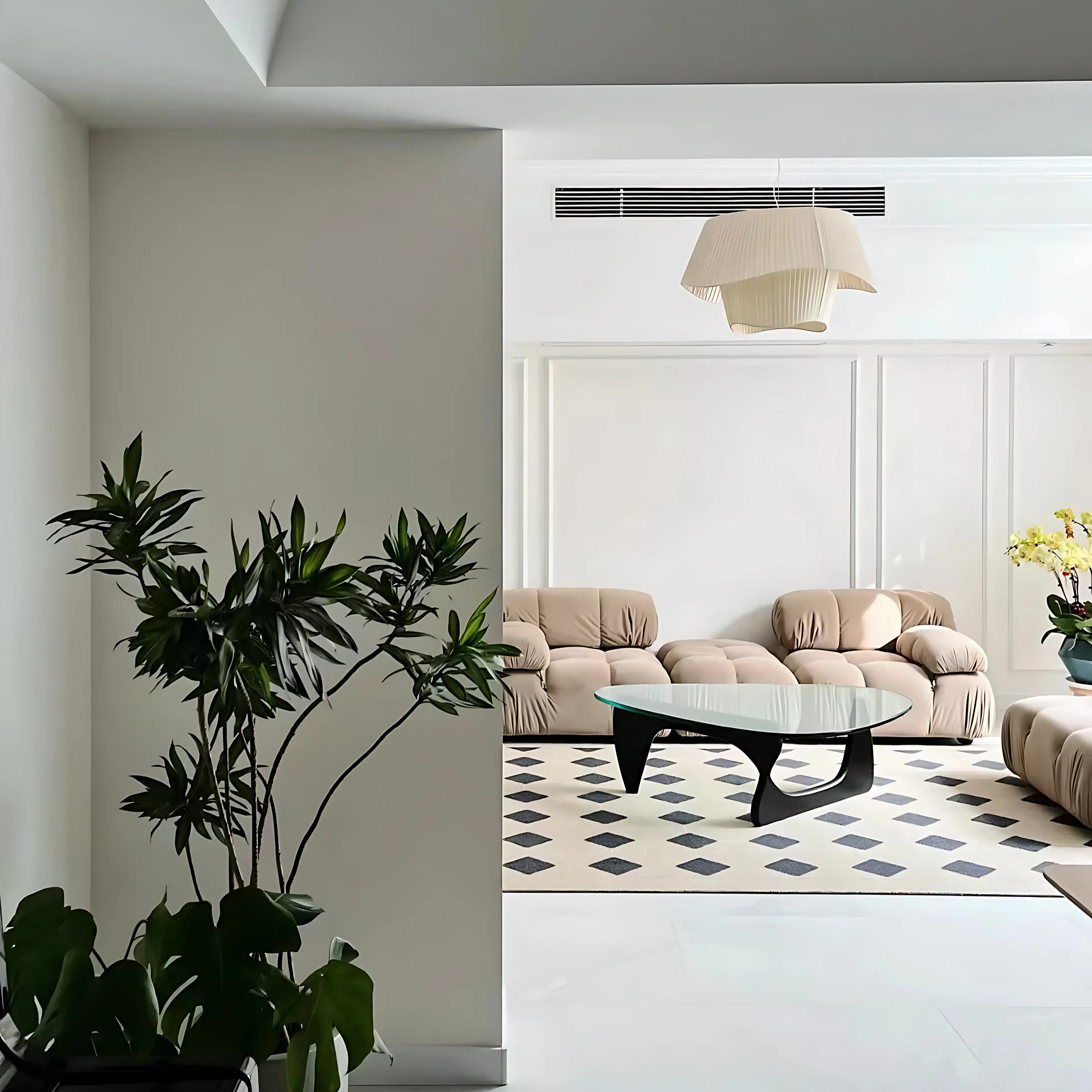 Moderne Zeil Hanglamp - Stijlvolle Japandi Stijl