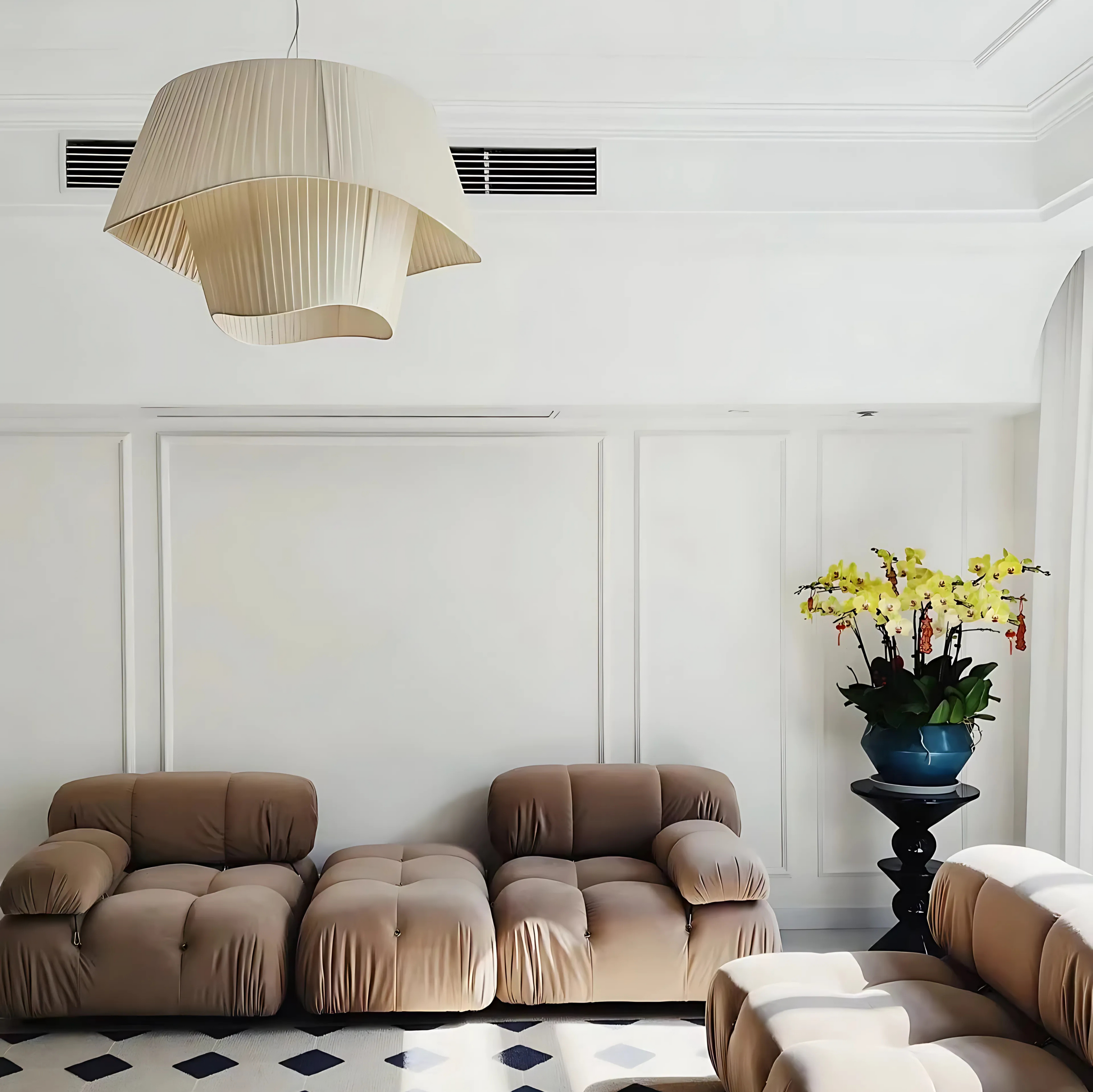 Moderne Zeil Hanglamp - Stijlvolle Japandi Stijl