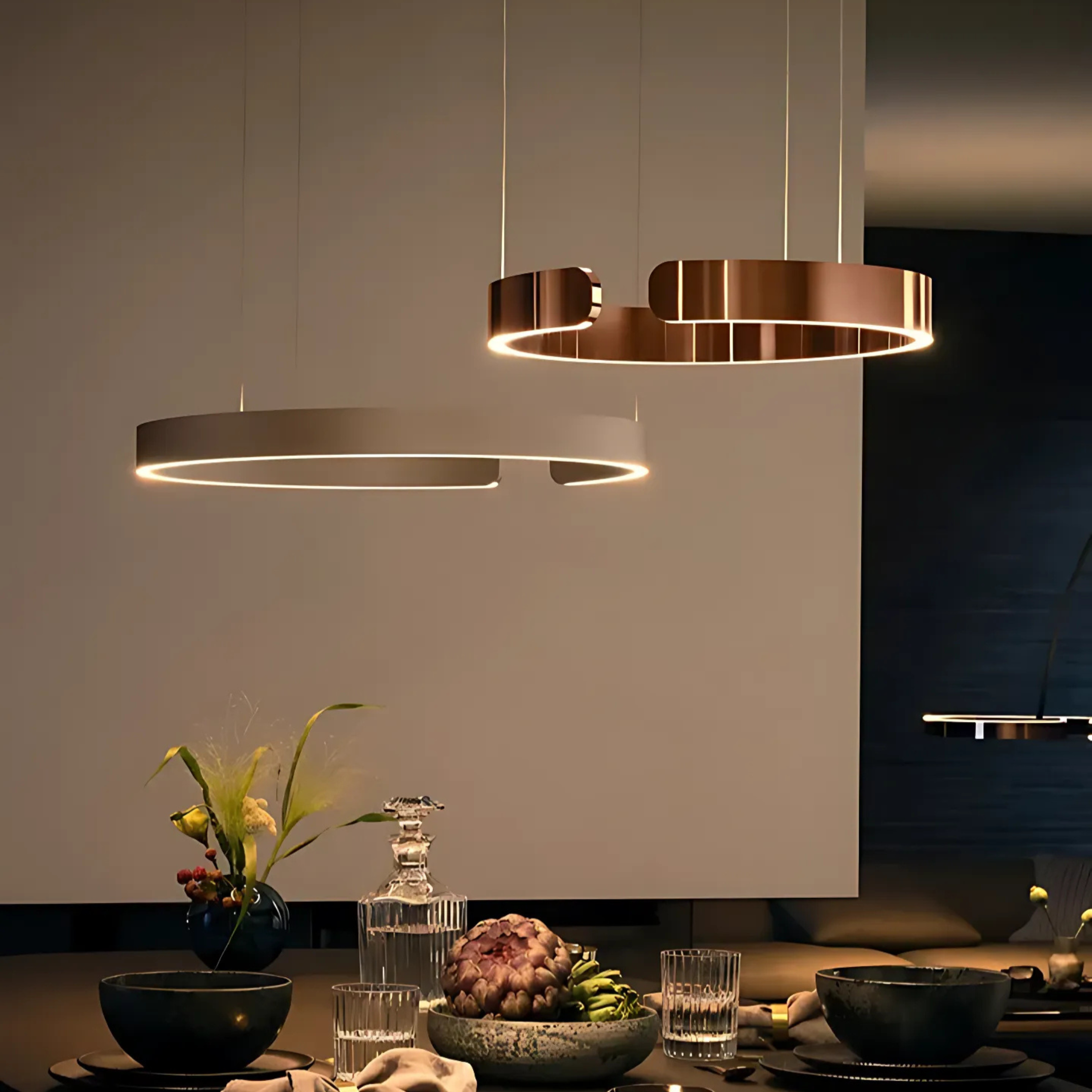 Moderne Strakke Halo Hanglamp