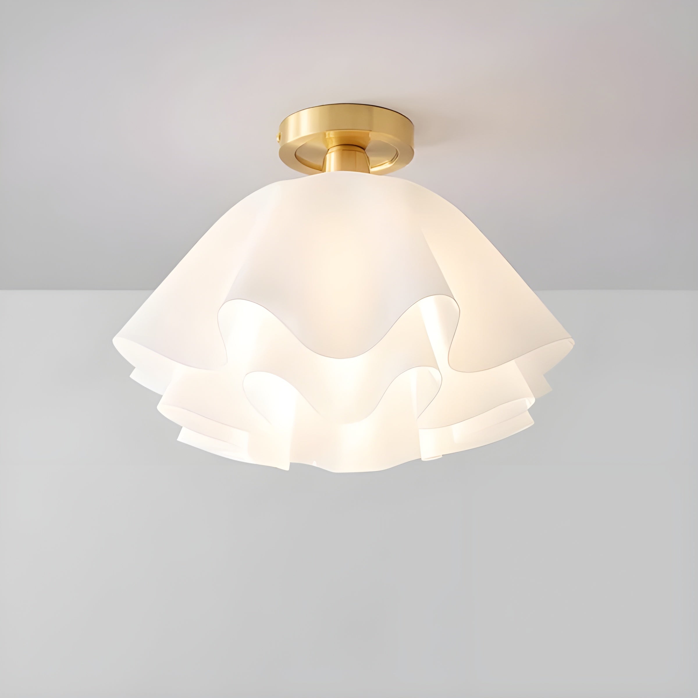Verfijnde LED Plafondlamp met Bloemdesign - FloralArt Light
