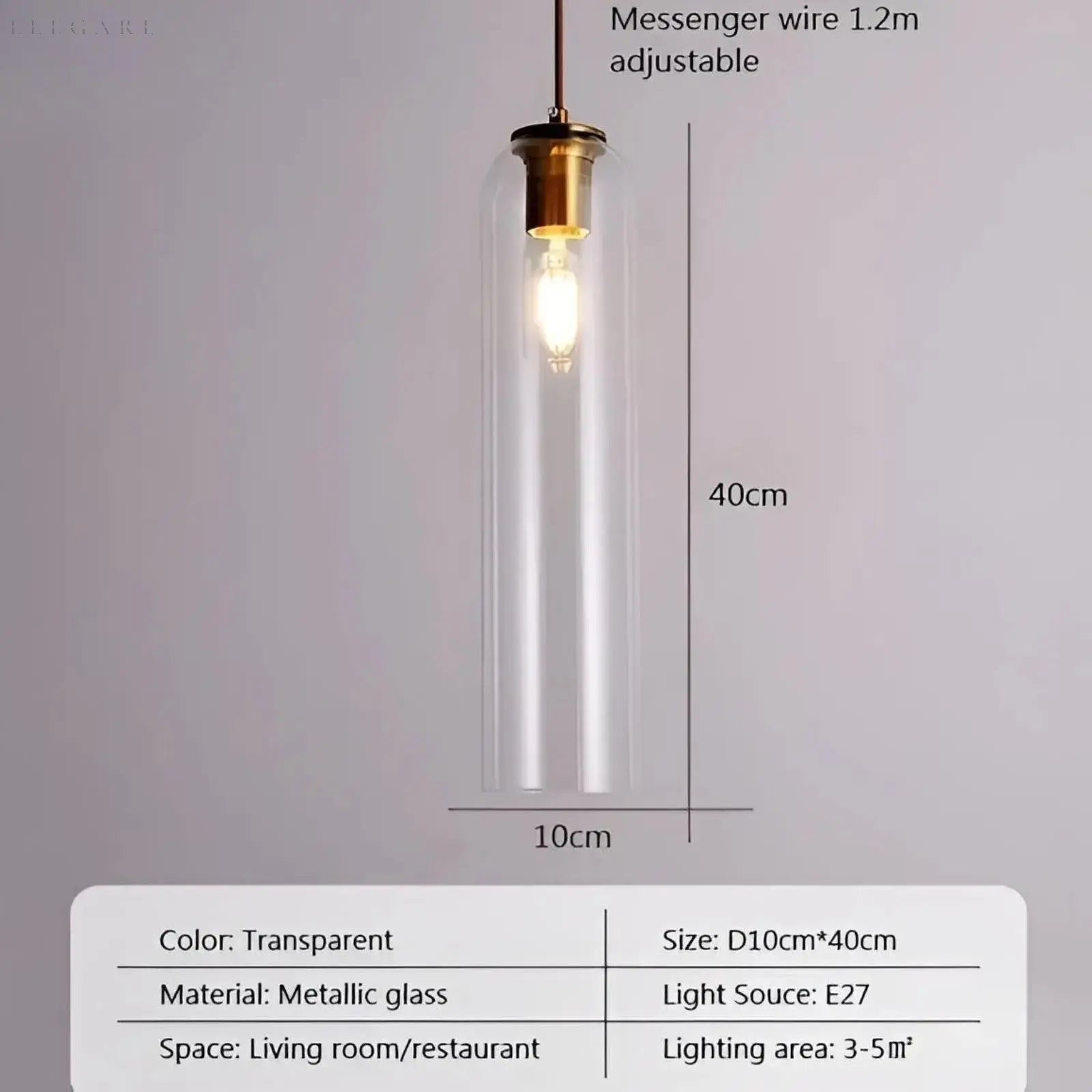 Nordic Iron Glas LED Wandlamp - Elegante GlassBliss Verlichting