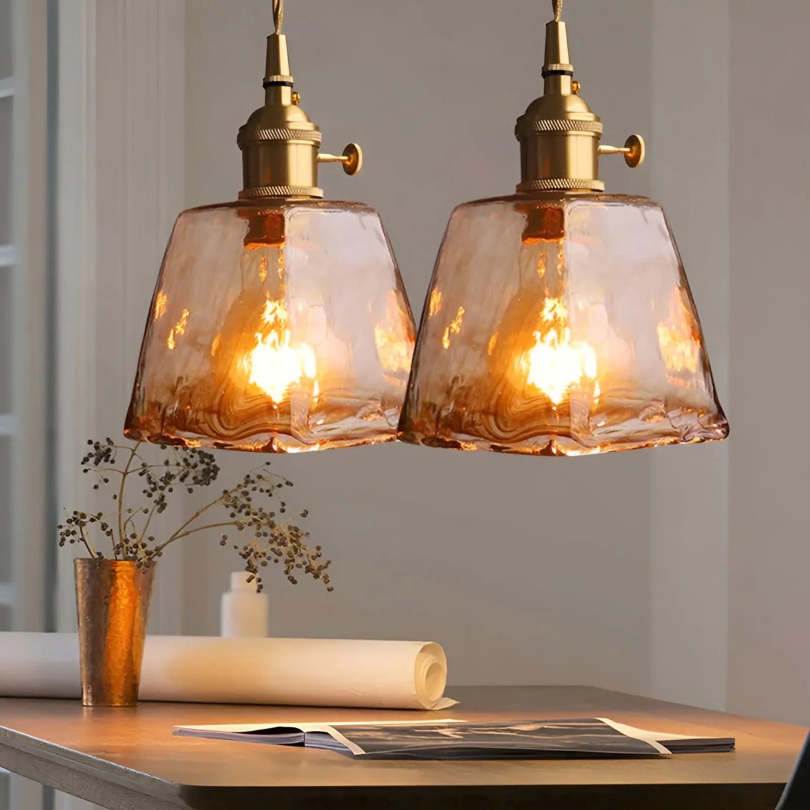 Vintage Kristallen Hanglamp - Luxe Prisme Plafondverlichting