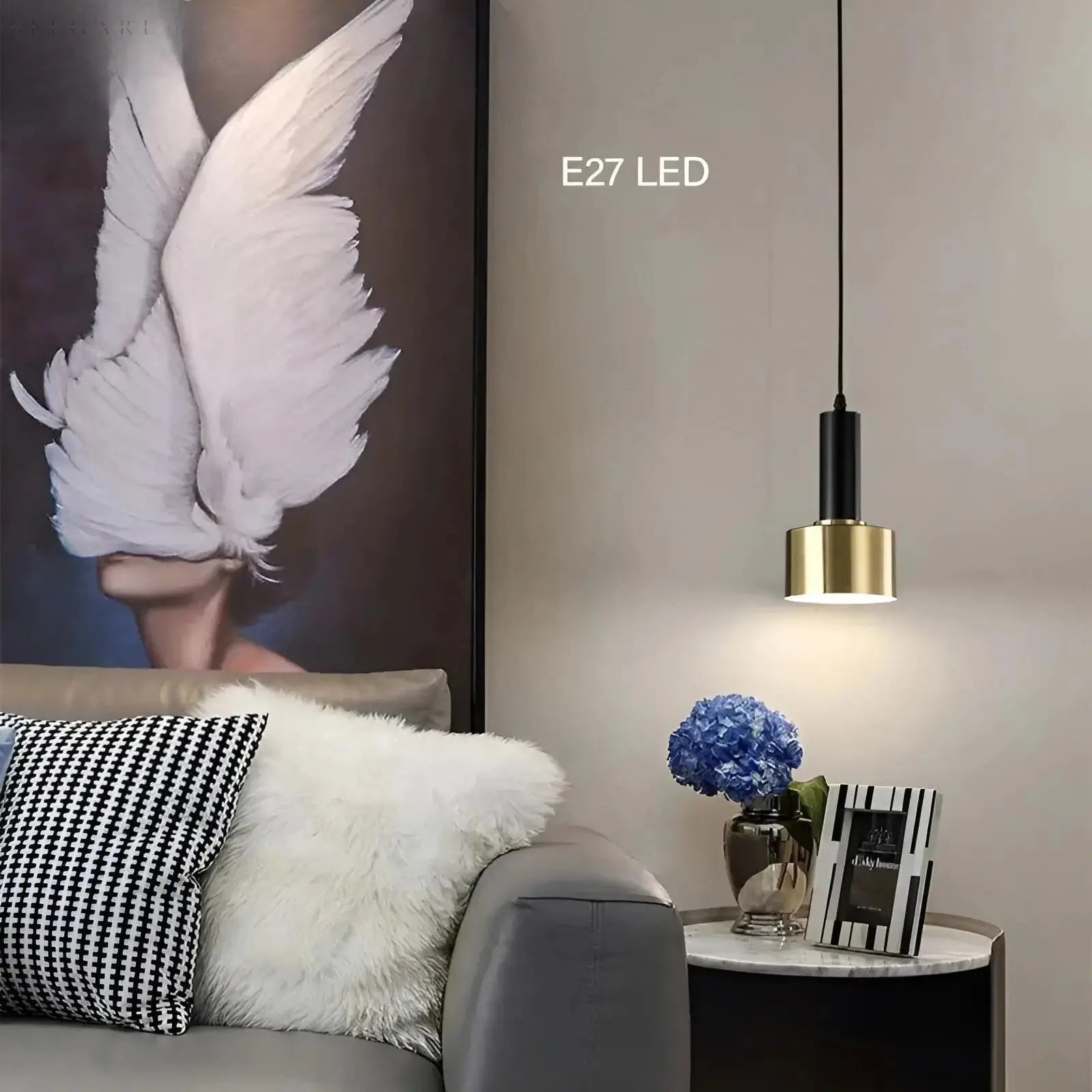 Gouden Luxe LED Kroonluchter - Noorse Hanglamp voor Elegantie