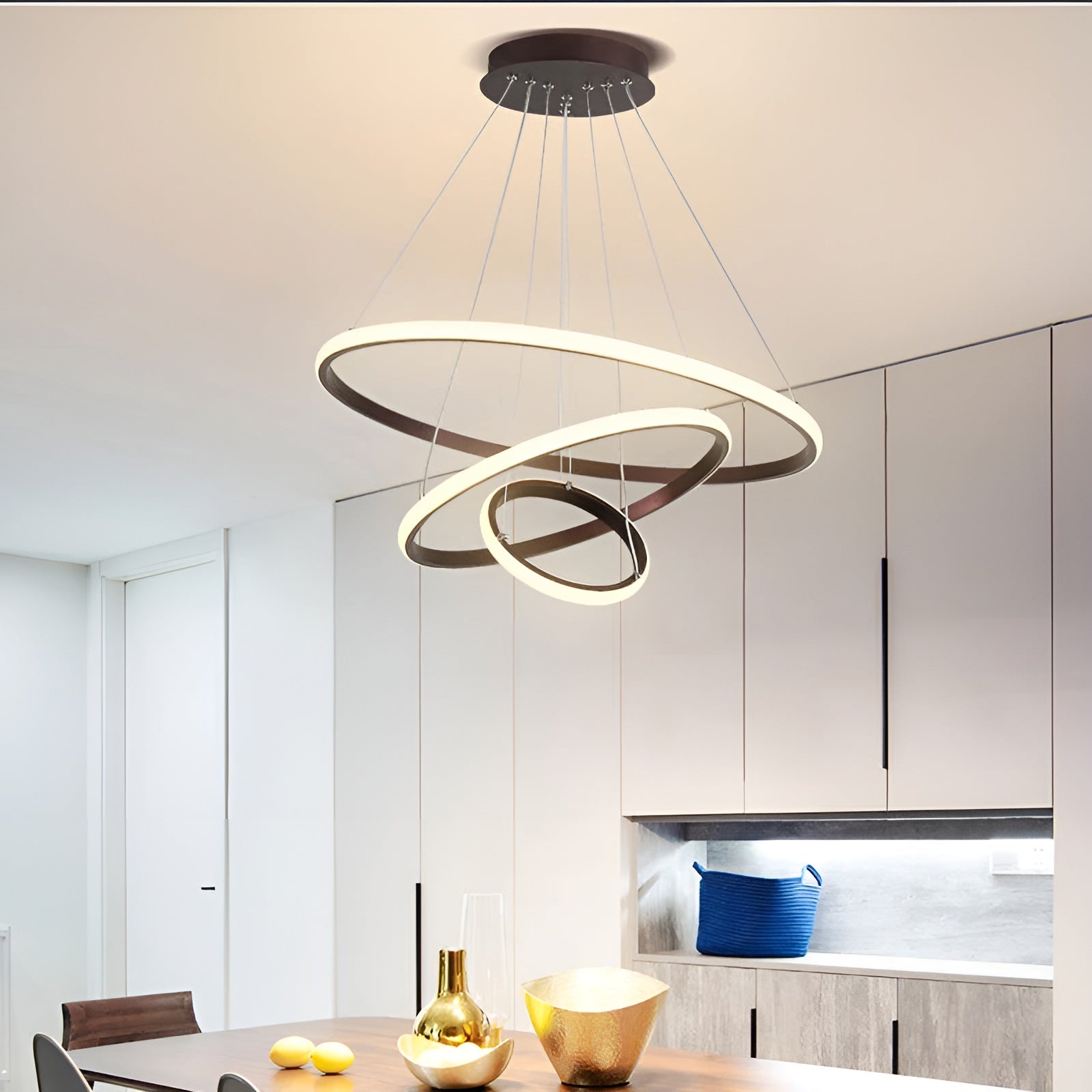 Elegante LED Kroonluchter - Moderne Hanglamp voor Stijlvol Thuis