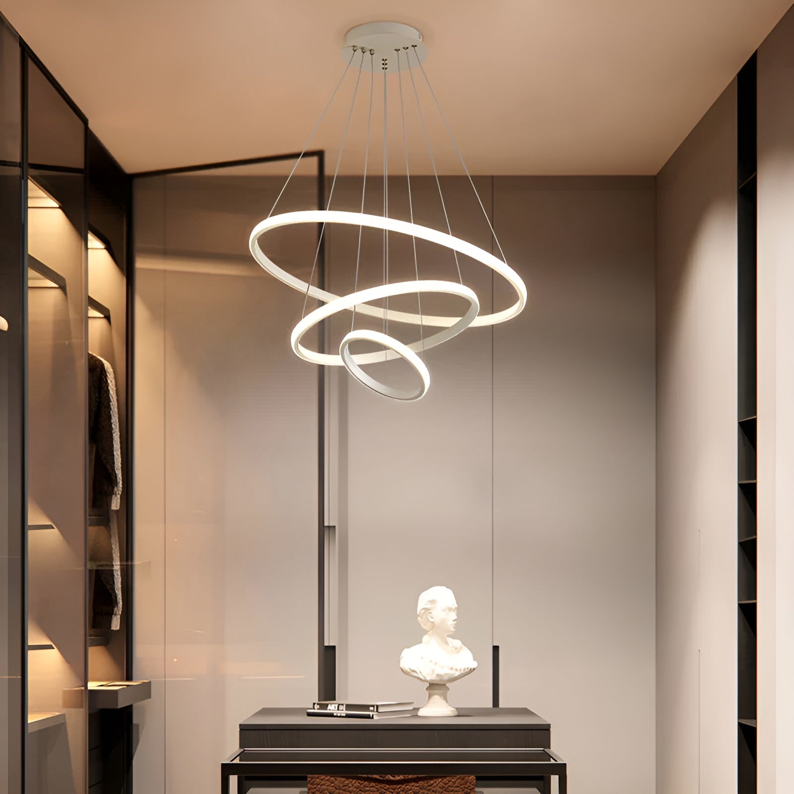 Elegante LED Kroonluchter - Moderne Hanglamp voor Stijlvol Thuis