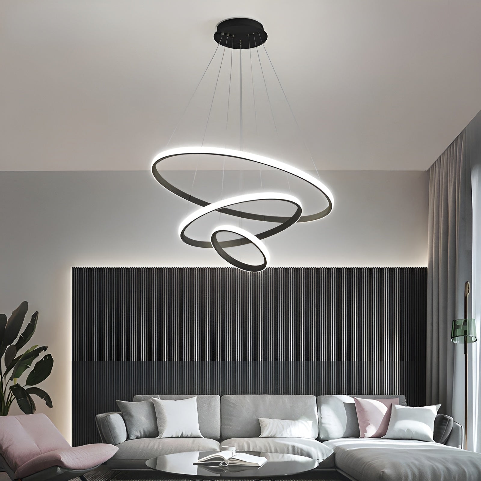Elegante LED Kroonluchter - Moderne Hanglamp voor Stijlvol Thuis