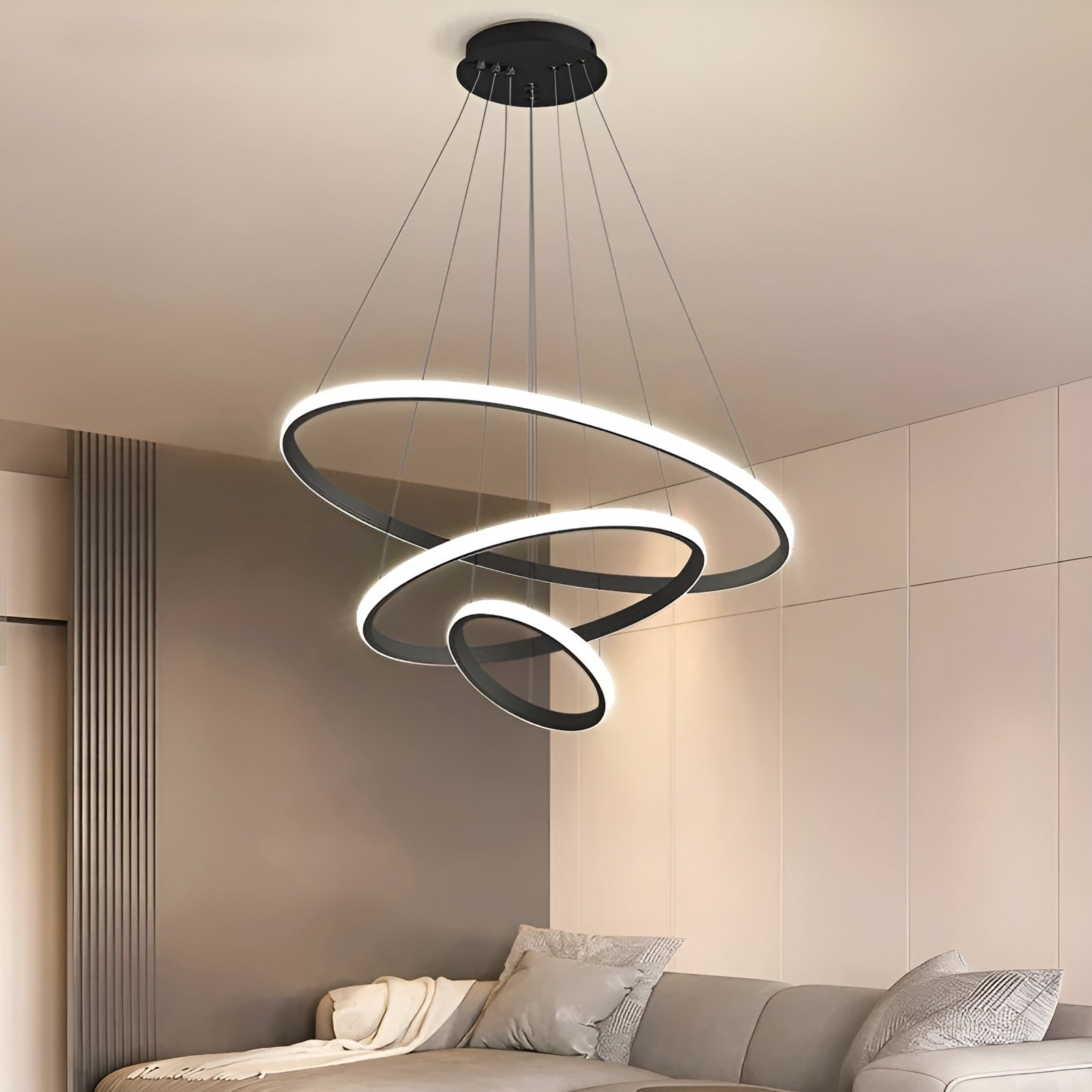 Elegante LED Kroonluchter - Moderne Hanglamp voor Stijlvol Thuis
