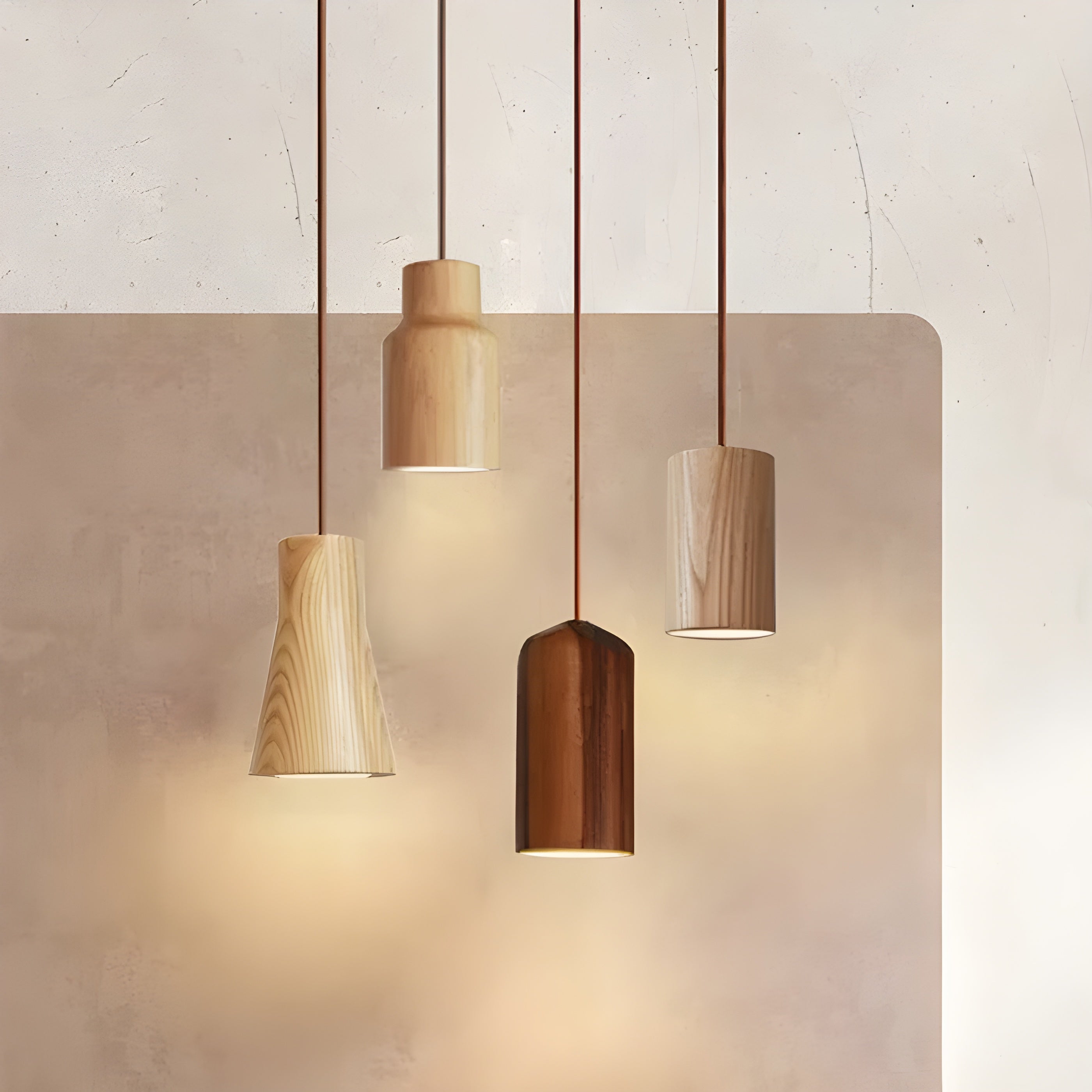 Scandinavische Luxe Houten Hanglamp - Stijlvolle Verlichting