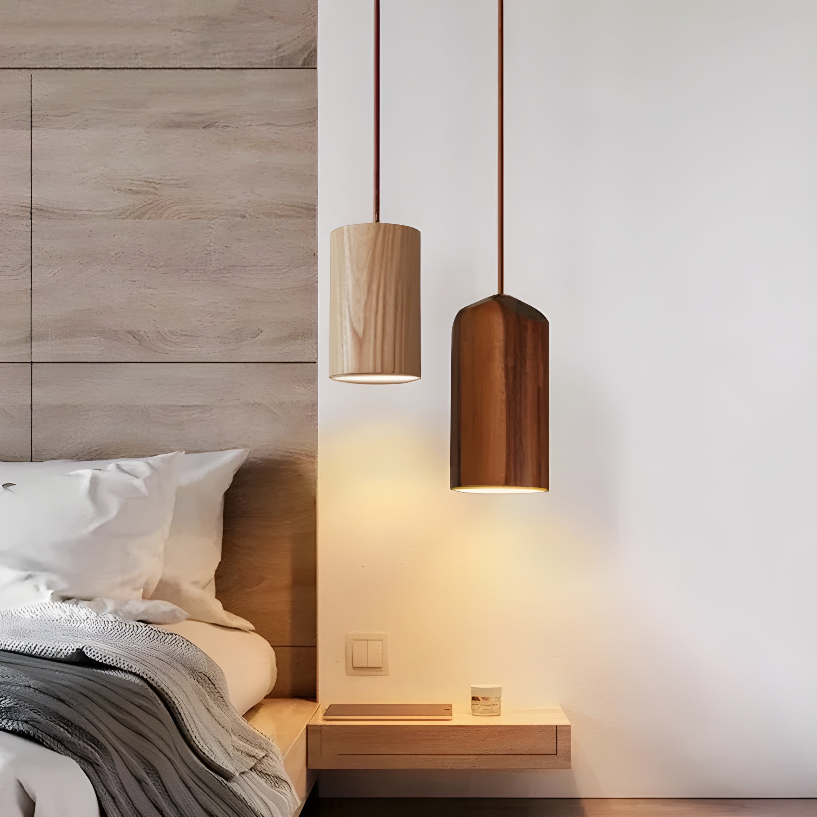 Scandinavische Luxe Houten Hanglamp - Stijlvolle Verlichting