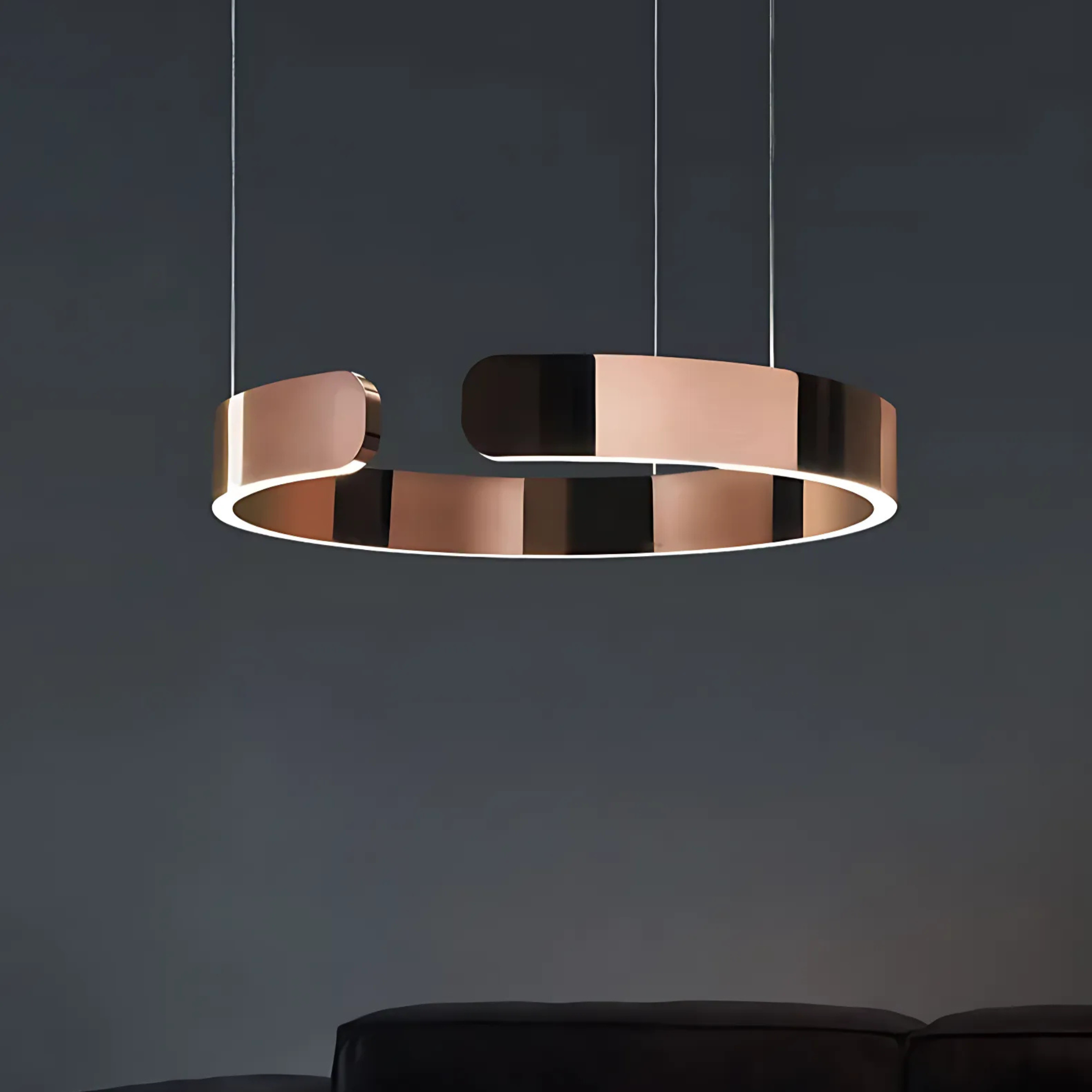 Moderne Strakke Halo Hanglamp