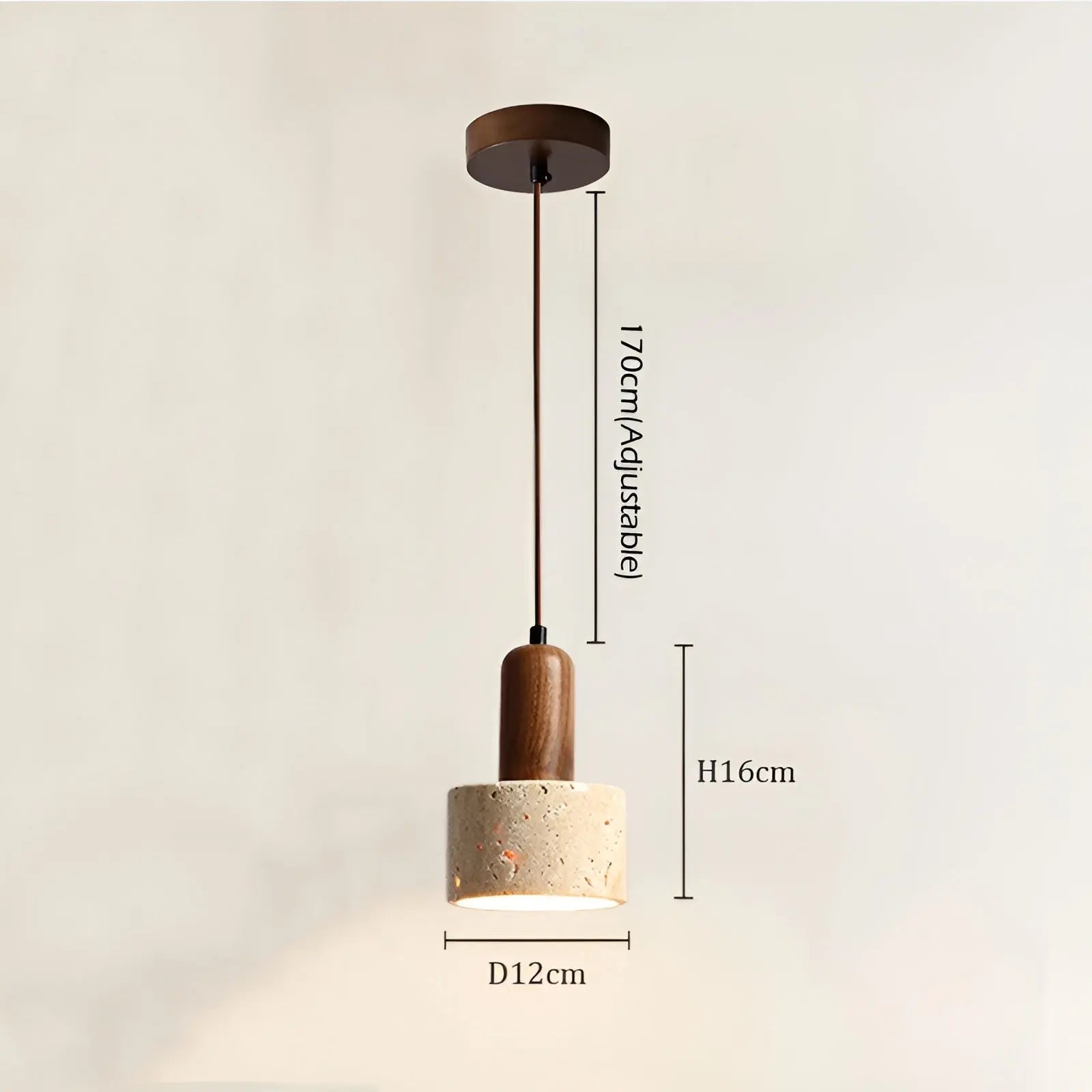 Elegante Wabi Sabi Plafondlamp - Japans Design met Glow Effect
