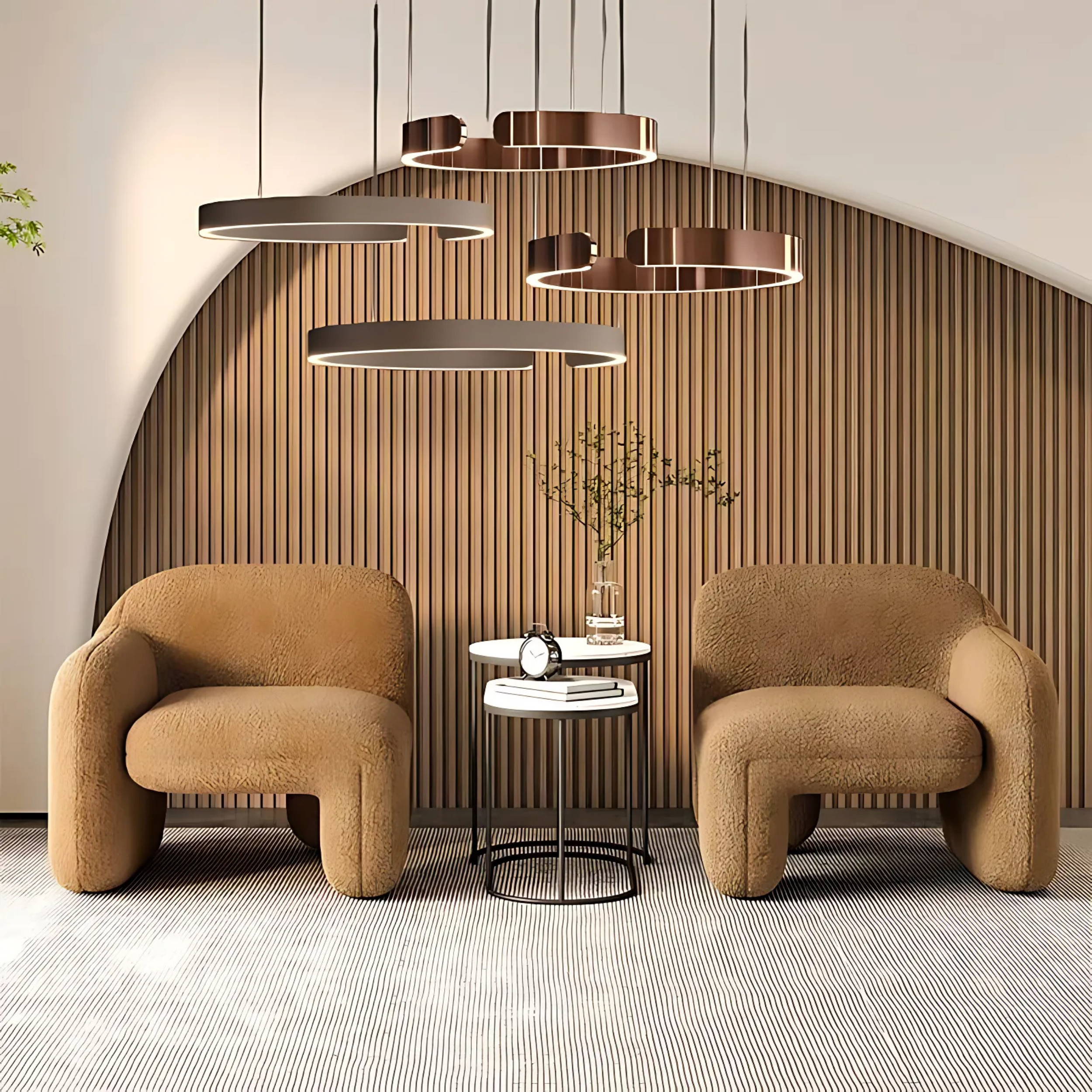 Moderne Strakke Halo Hanglamp