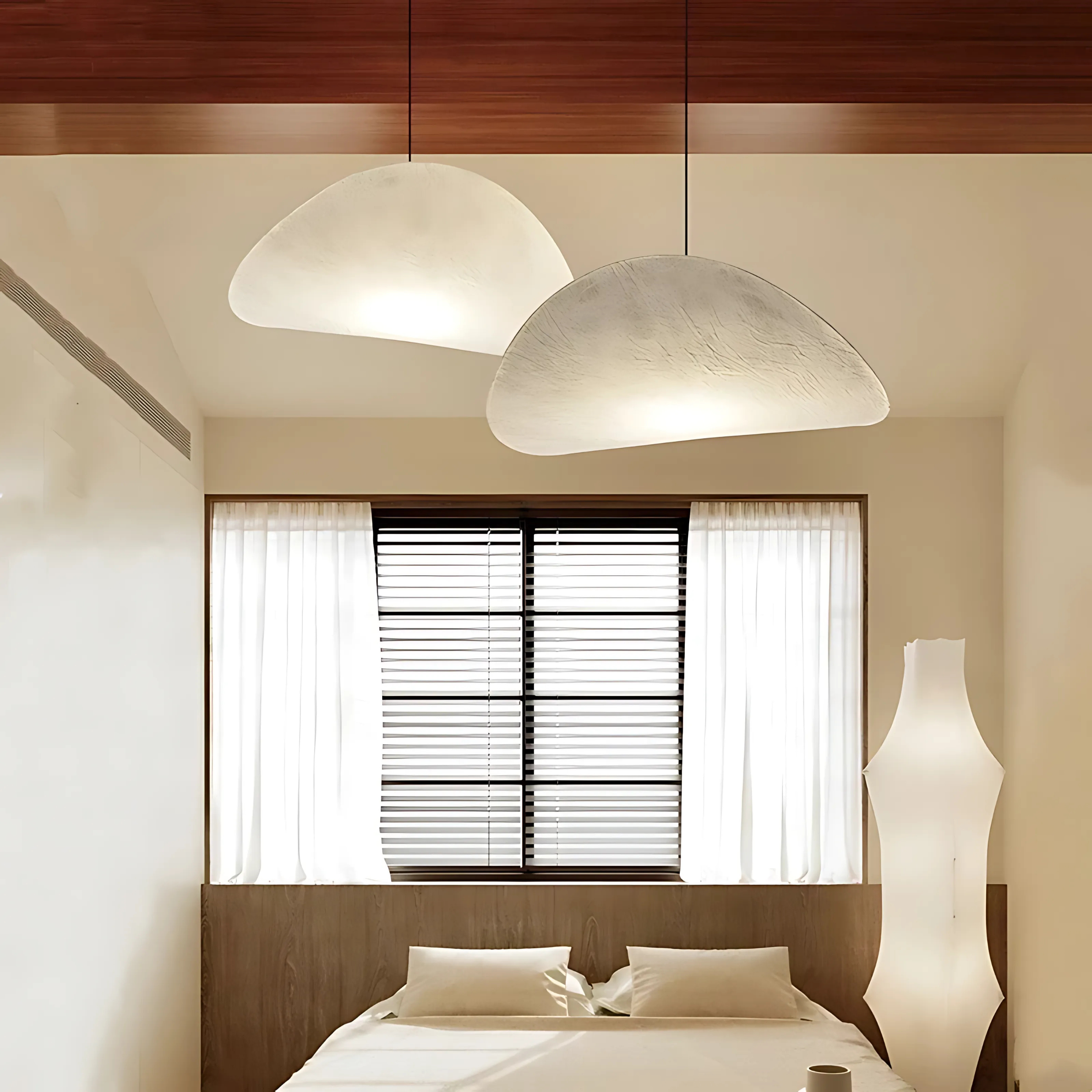 Moderne Zeil Hanglamp - Stijlvolle Japandi Stijl