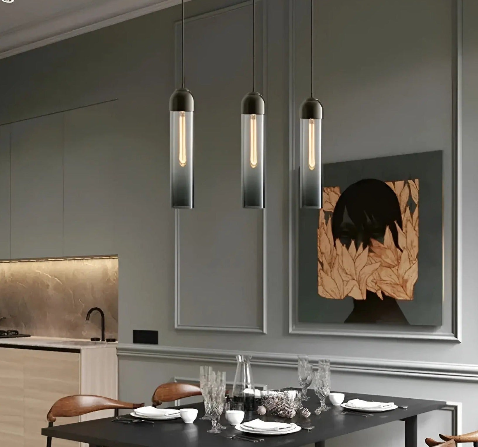 Stijlvolle Noordse Glas LED Hanglamp - Modern Home Decor