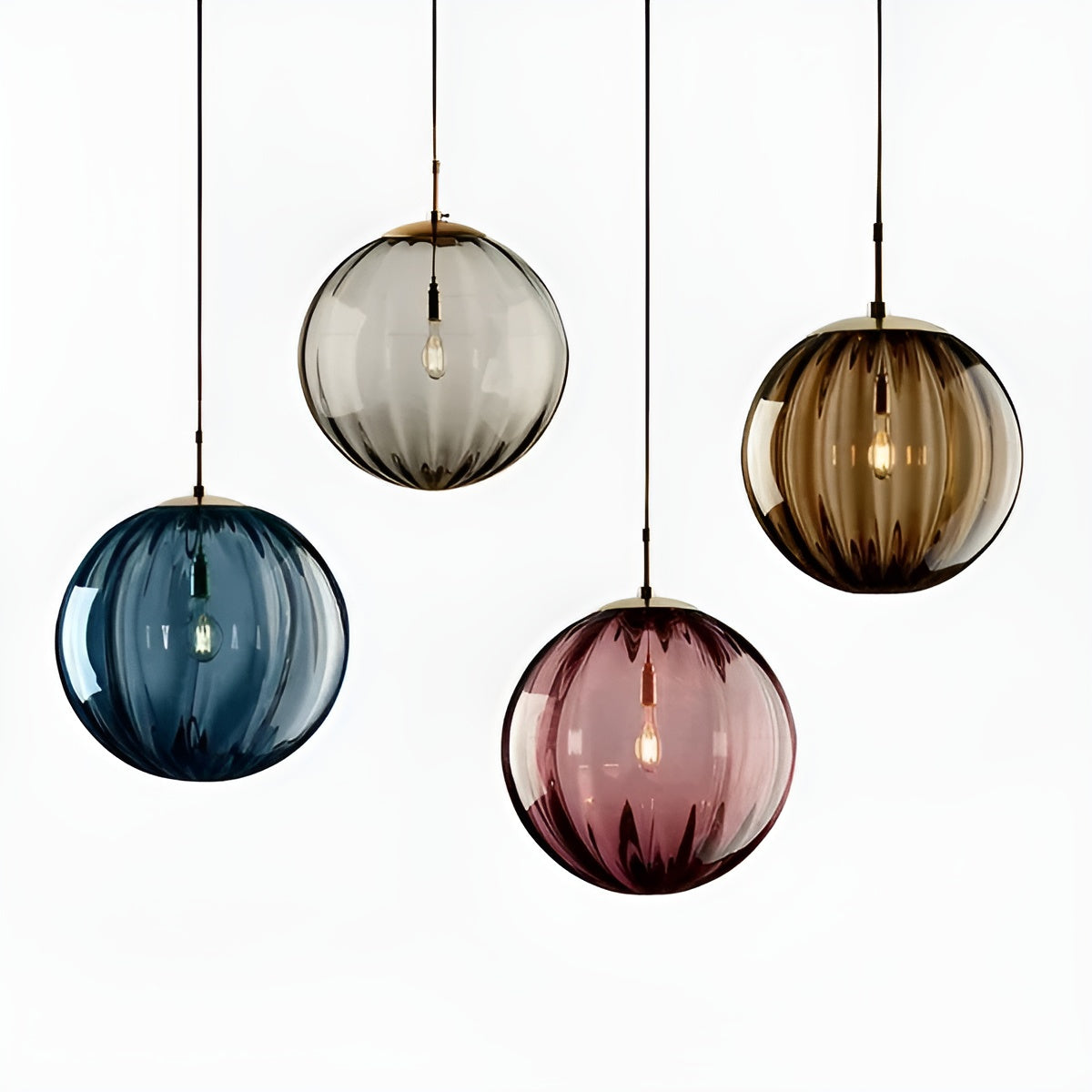 Scandinavische LED Hanglamp - Moderne Glazen Bol SphereBeam