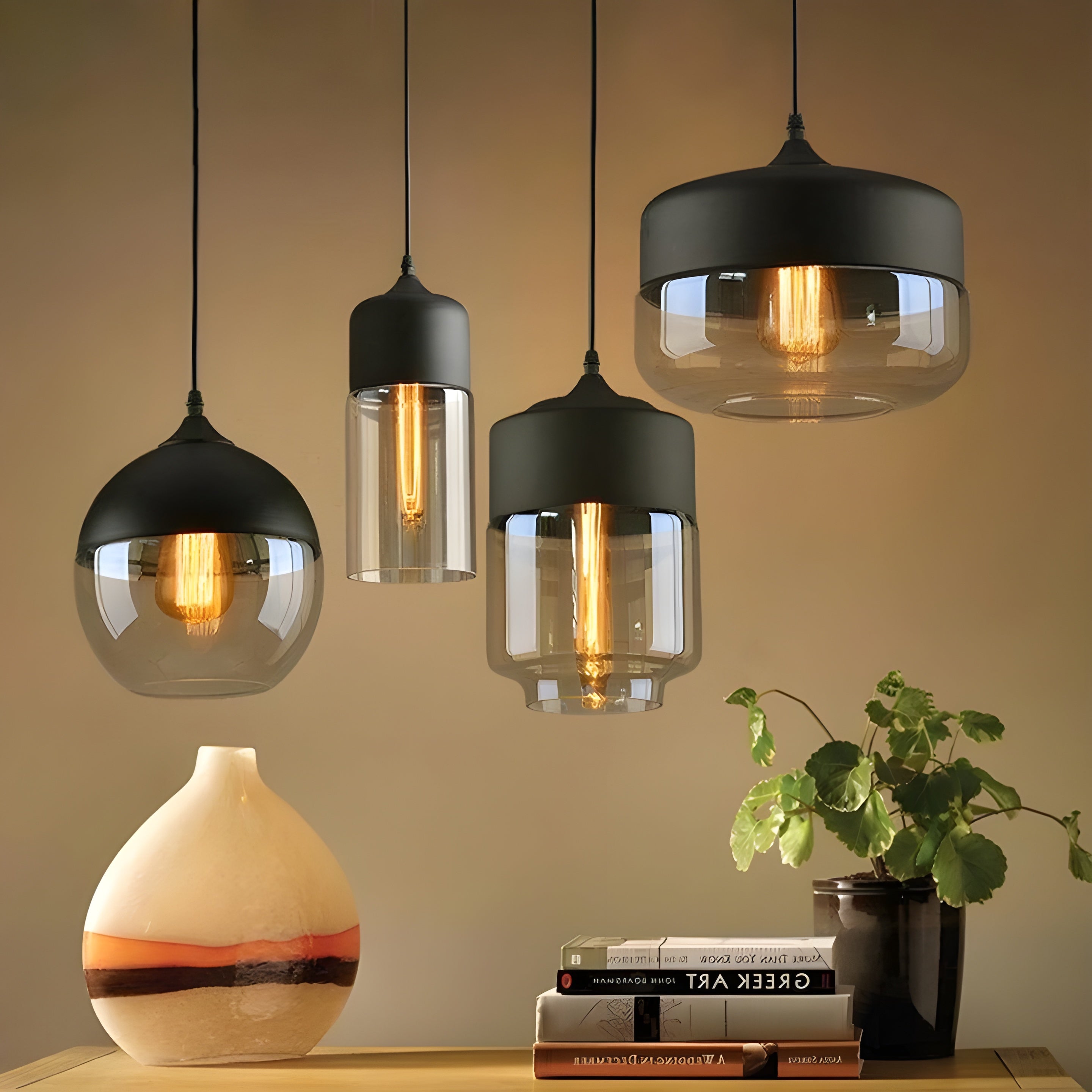Scandinavische LED Hanglamp – Stijlvolle Glas Verlichting
