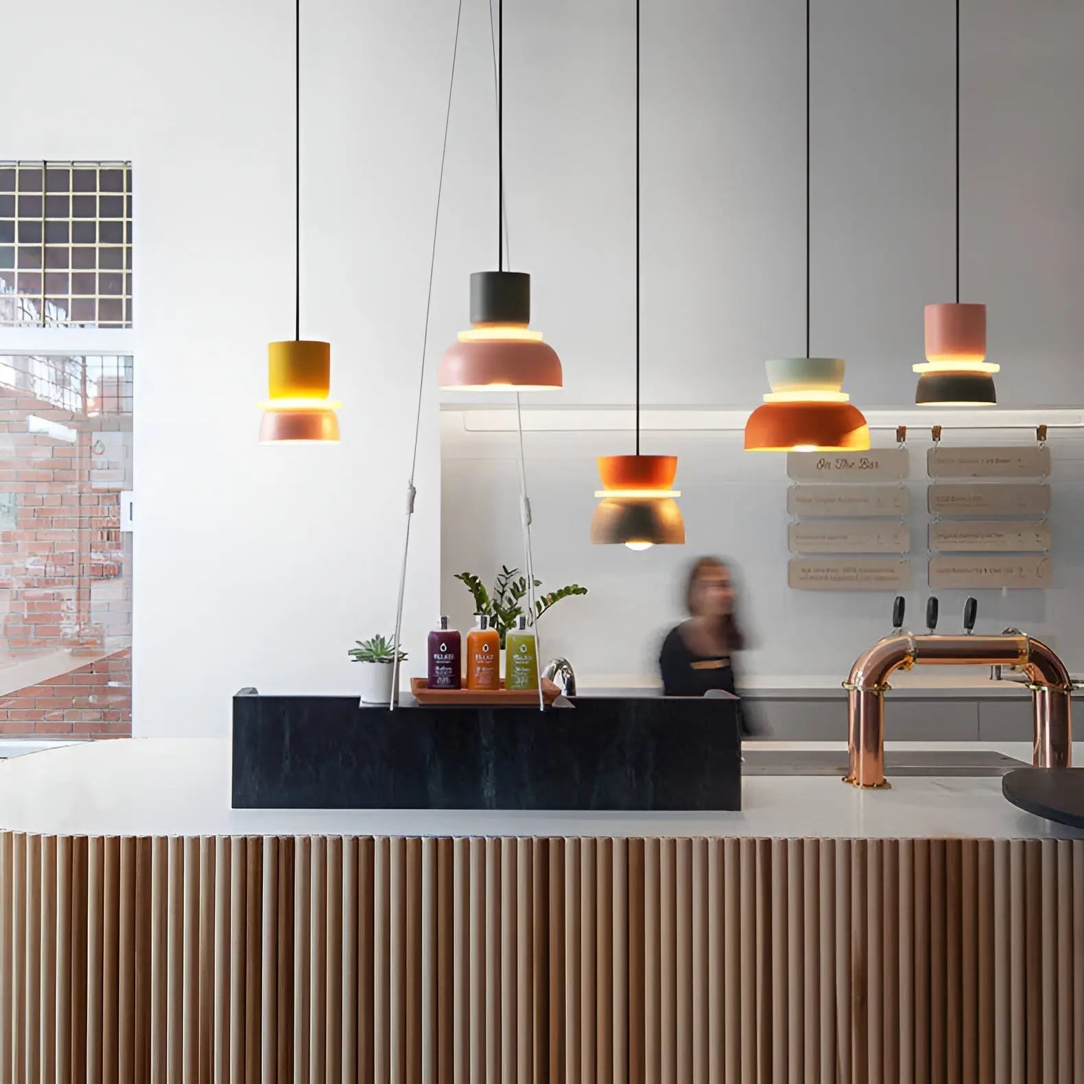 Stijlvolle Macaron LED Hanglamp - Kleurrijk en Elegant