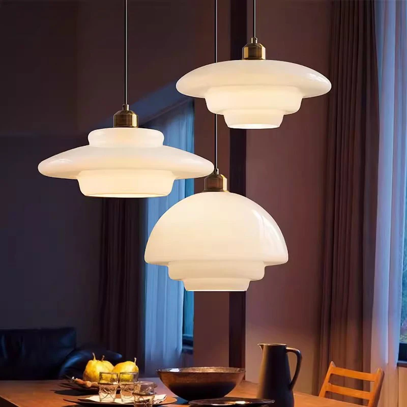 Scandinavische Glazen Hanglamp - Melkglas LED