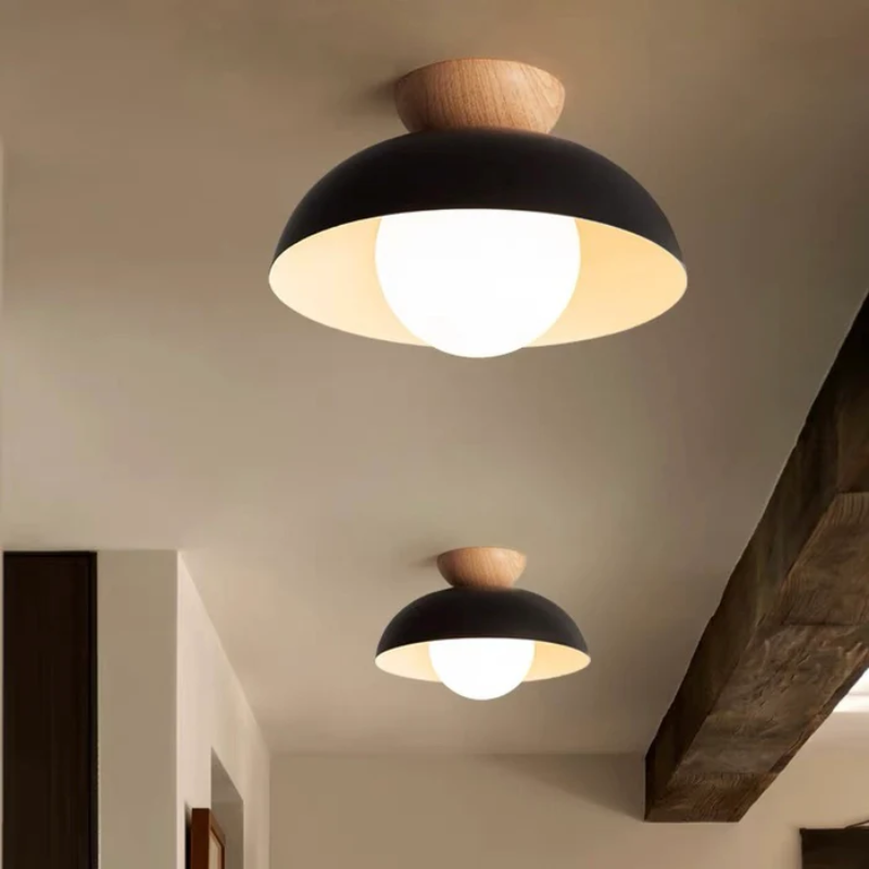 Stijlvolle Nordisk LED Houten Hanglamp - Duurzaam & Modern