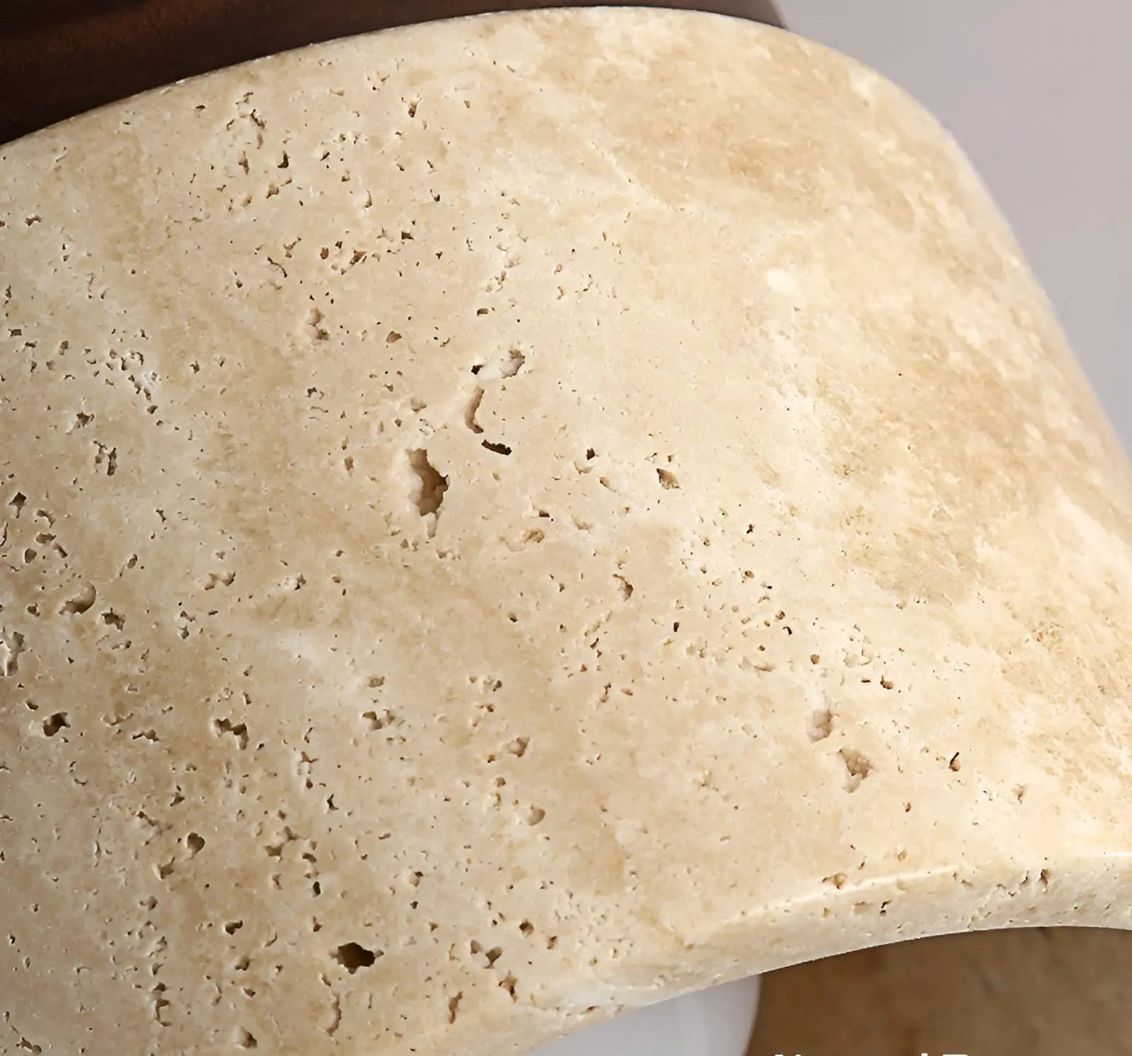Elegante Wabi Sabi Gele Marmer Plafondlamp - LumiStone Glow