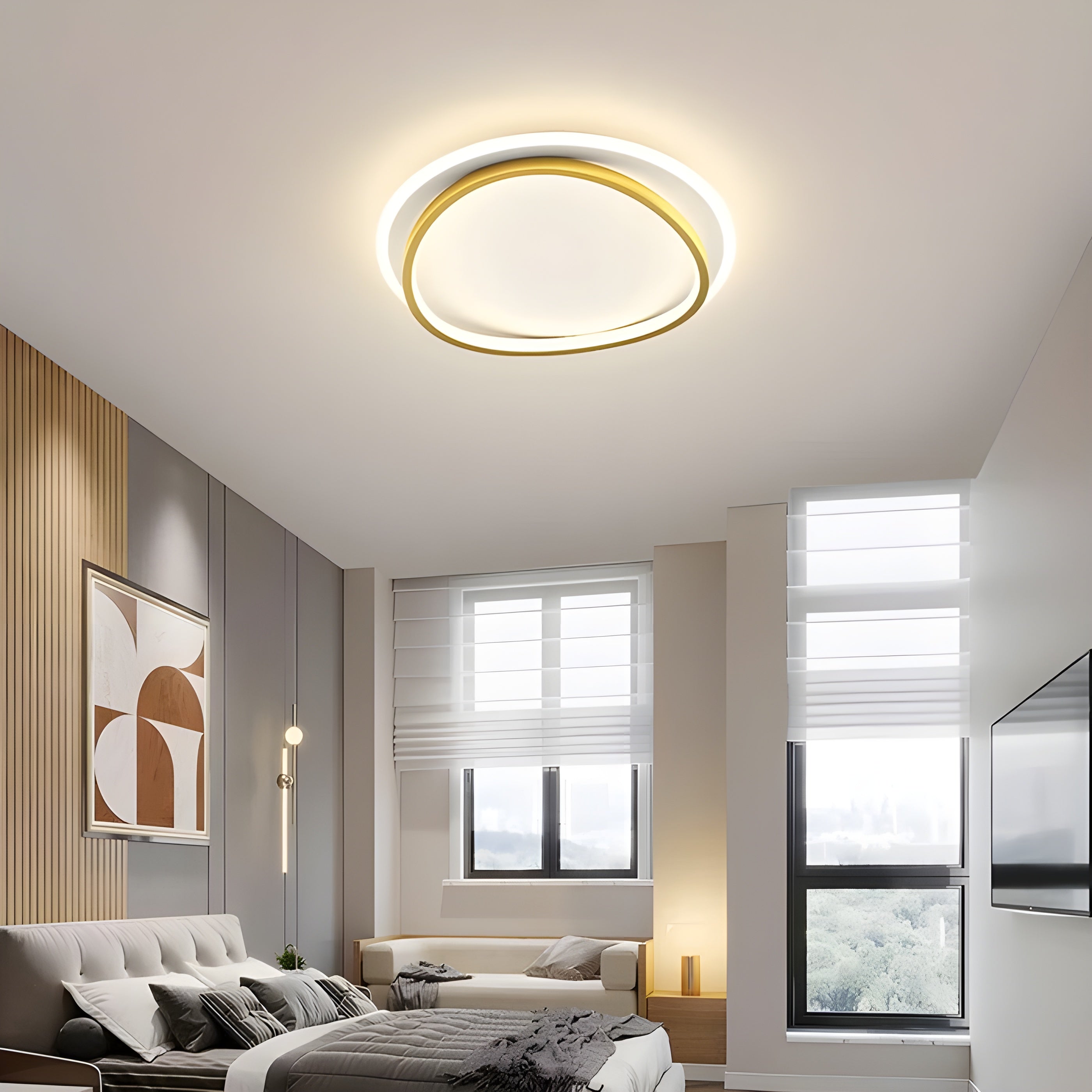 GlossAura LED Plafondlamp - Stijlvolle Verlichting voor Thuis