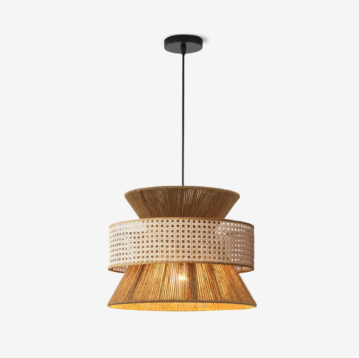 BambooLuxe Hanglamp - Elegant Italiaanse Bamboe Rotan Design