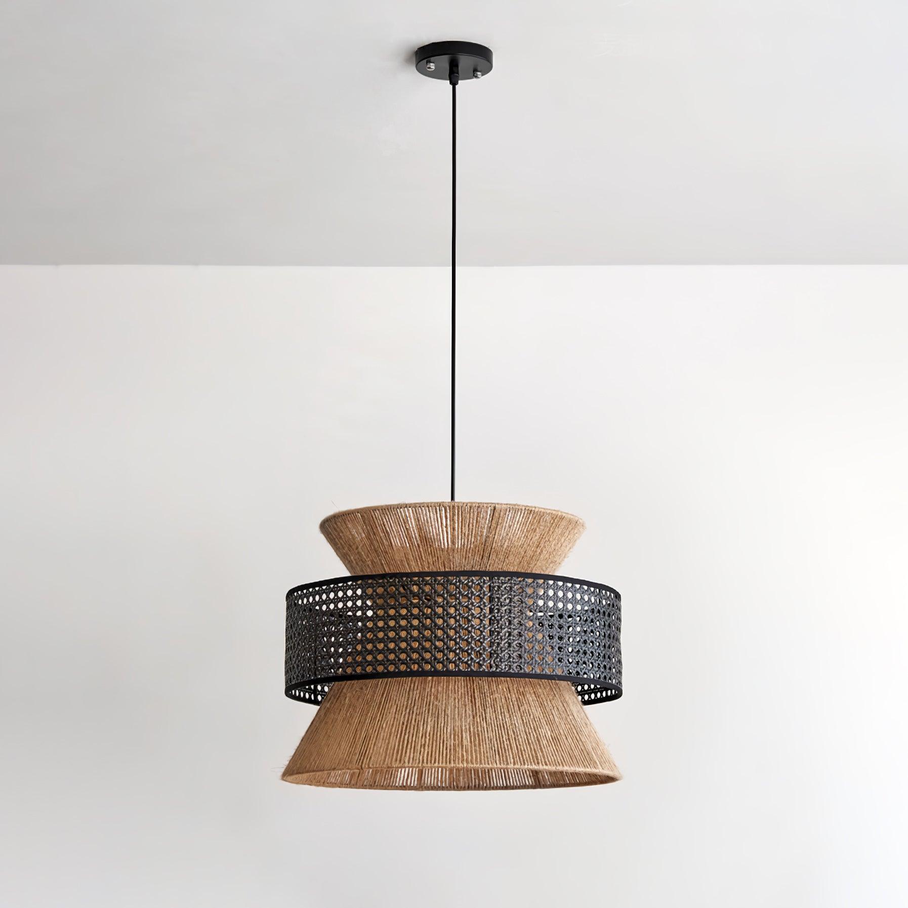 BambooLuxe Hanglamp - Elegant Italiaanse Bamboe Rotan Design