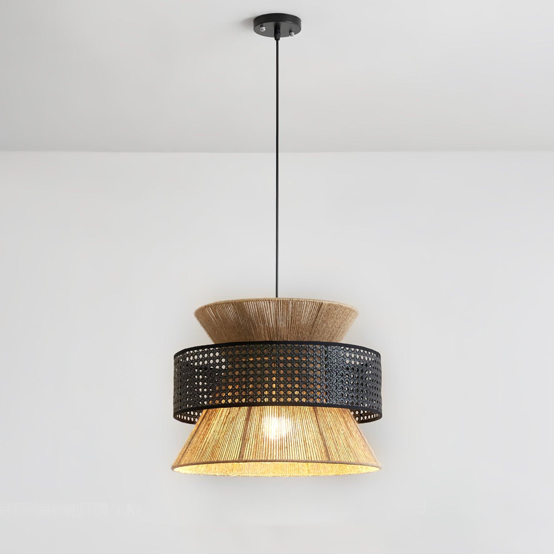 BambooLuxe Hanglamp - Elegant Italiaanse Bamboe Rotan Design