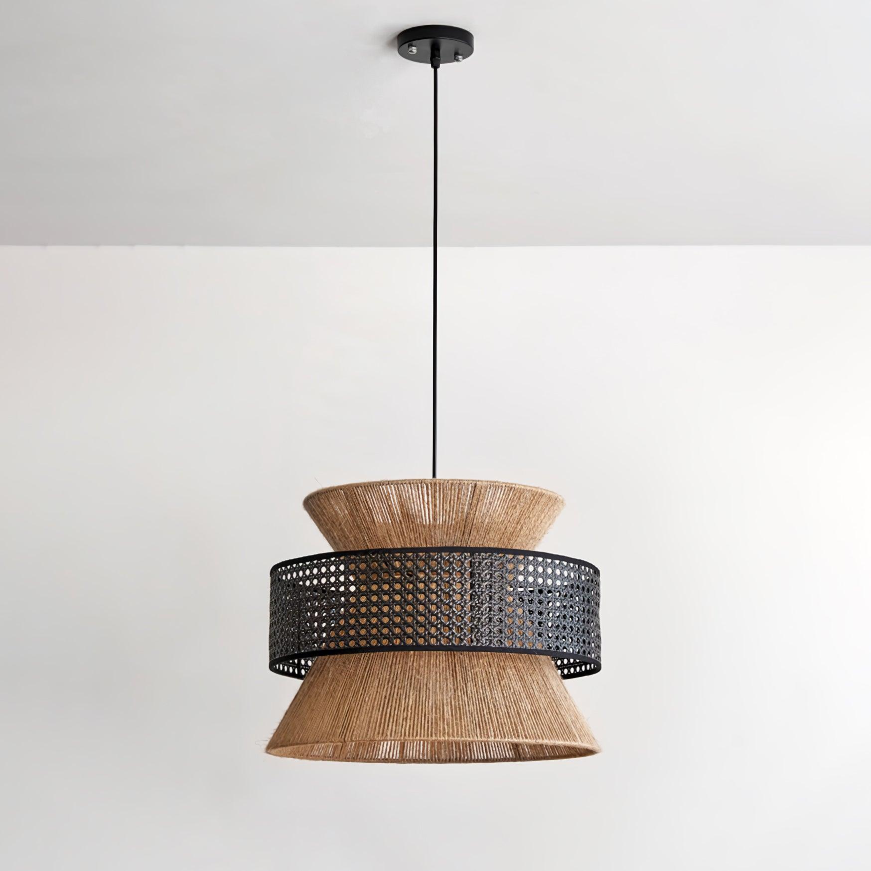 BambooLuxe Hanglamp - Elegant Italiaanse Bamboe Rotan Design