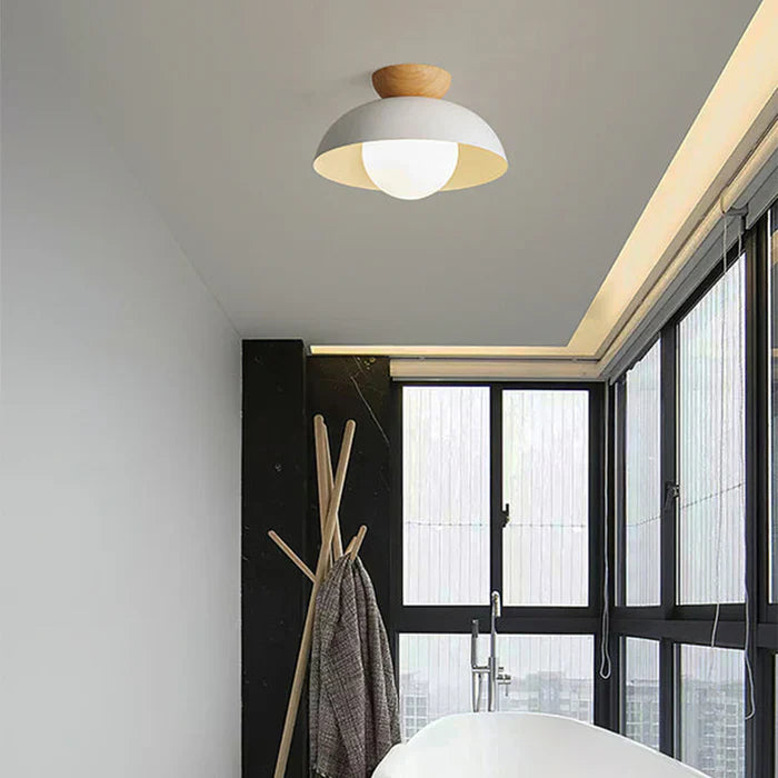 Stijlvolle Nordisk LED Houten Hanglamp - Duurzaam & Modern