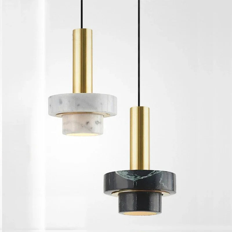 Elegante LED Hanglamp - Marmer/Terrazzo
