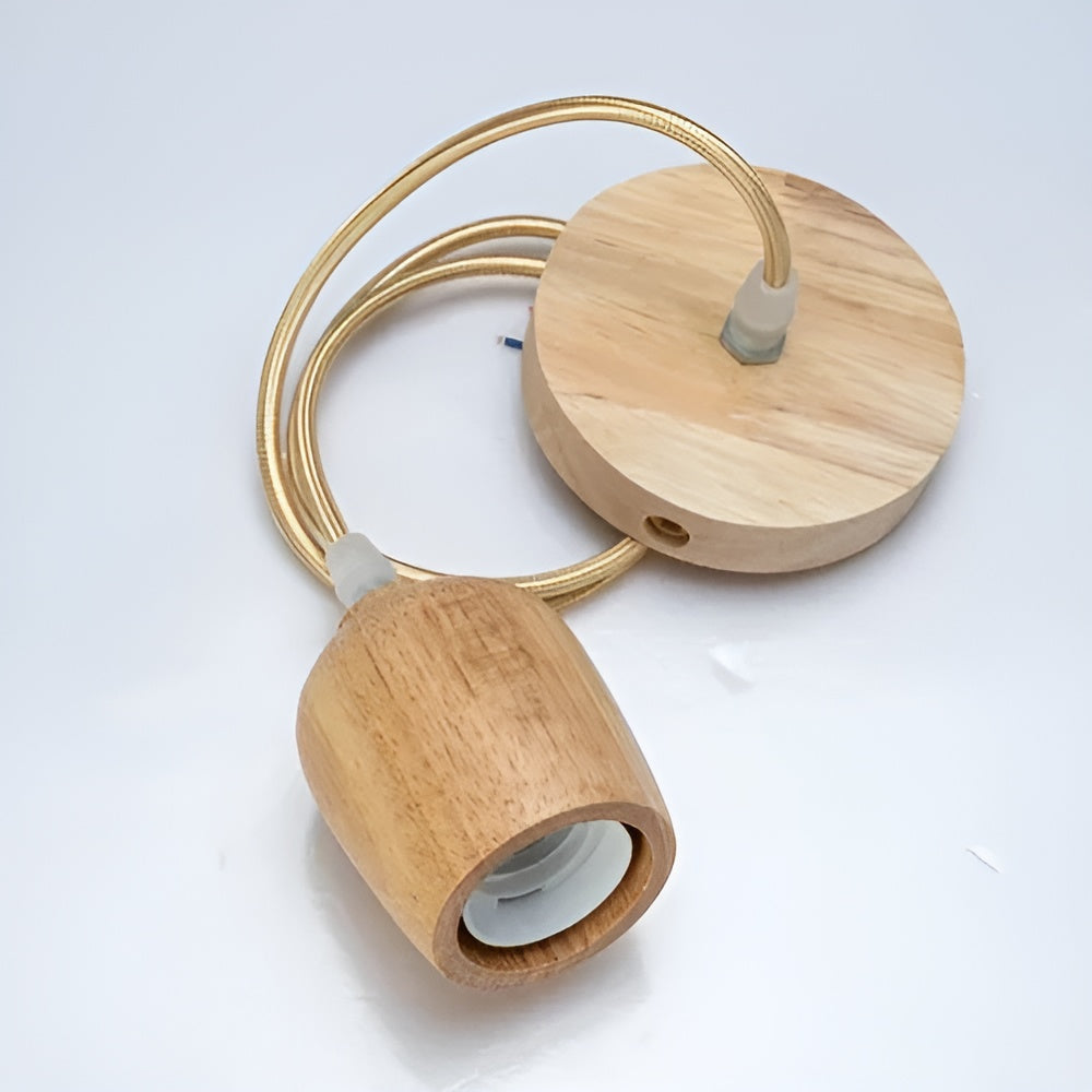 Elegante Italiaanse Houten Hanglamp – WoodGlow Light