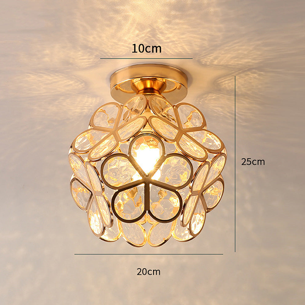 Elegante Kristallen Plafondlamp - Modern Bloemdesign voor Elke Ruimte