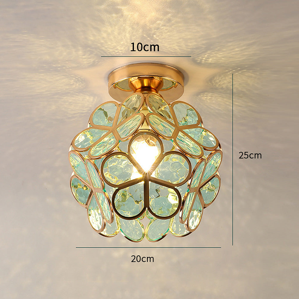 Elegante Kristallen Plafondlamp - Modern Bloemdesign voor Elke Ruimte