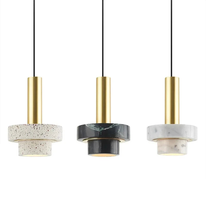 Elegante LED Hanglamp - Marmer/Terrazzo