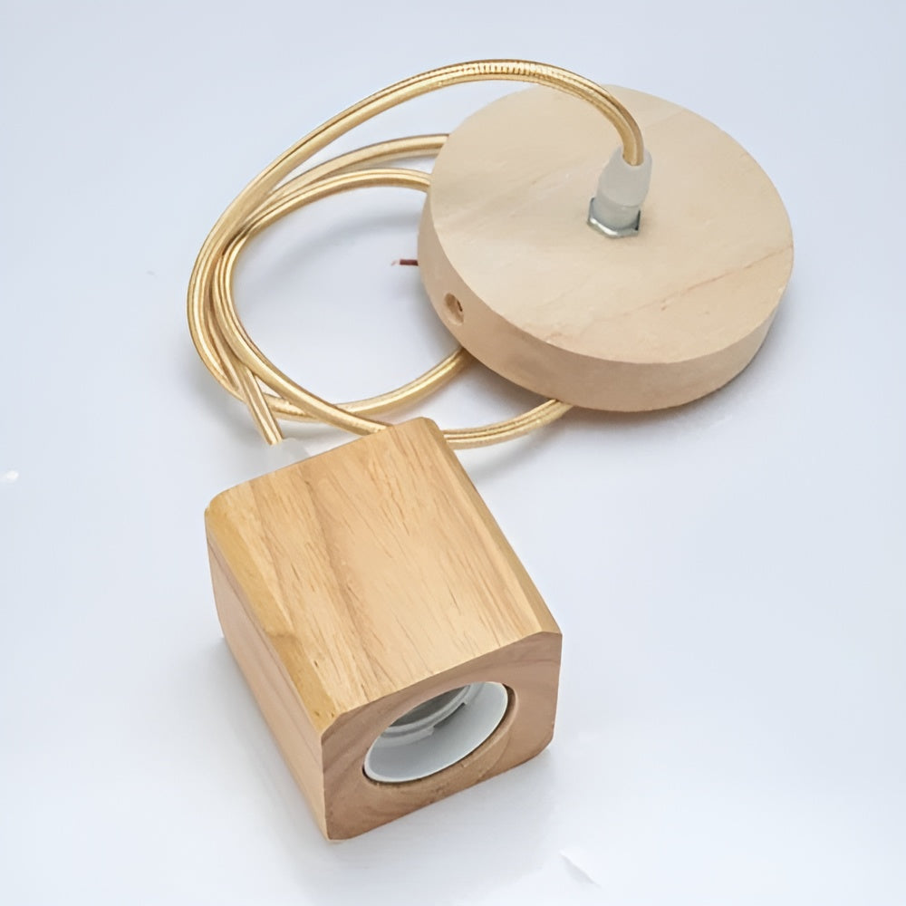 Elegante Italiaanse Houten Hanglamp – WoodGlow Light