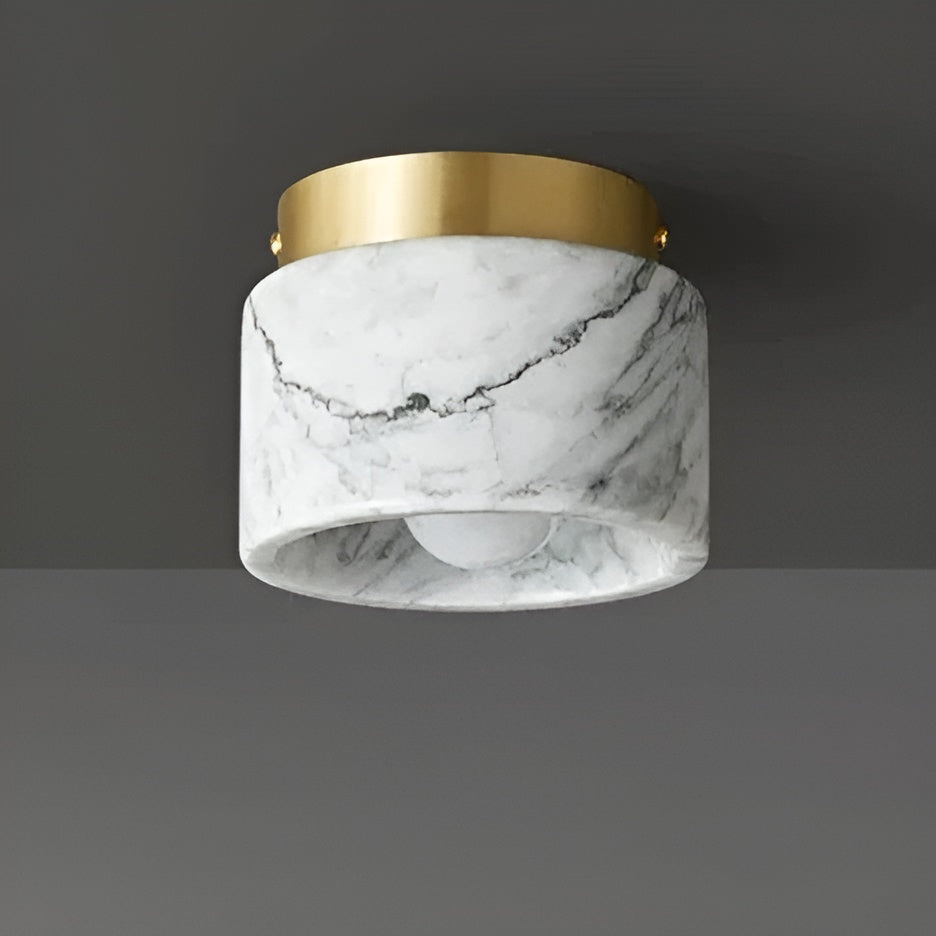 Elegante Italiaanse Marmeren Plafondlamp - MarbleLux Radiance