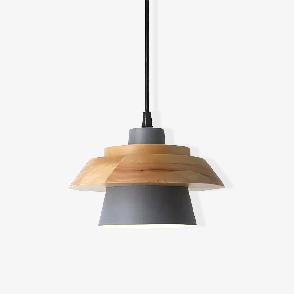 Stijlvolle NordicMacaron Houten Plafondlamp - Scandinavische Chic