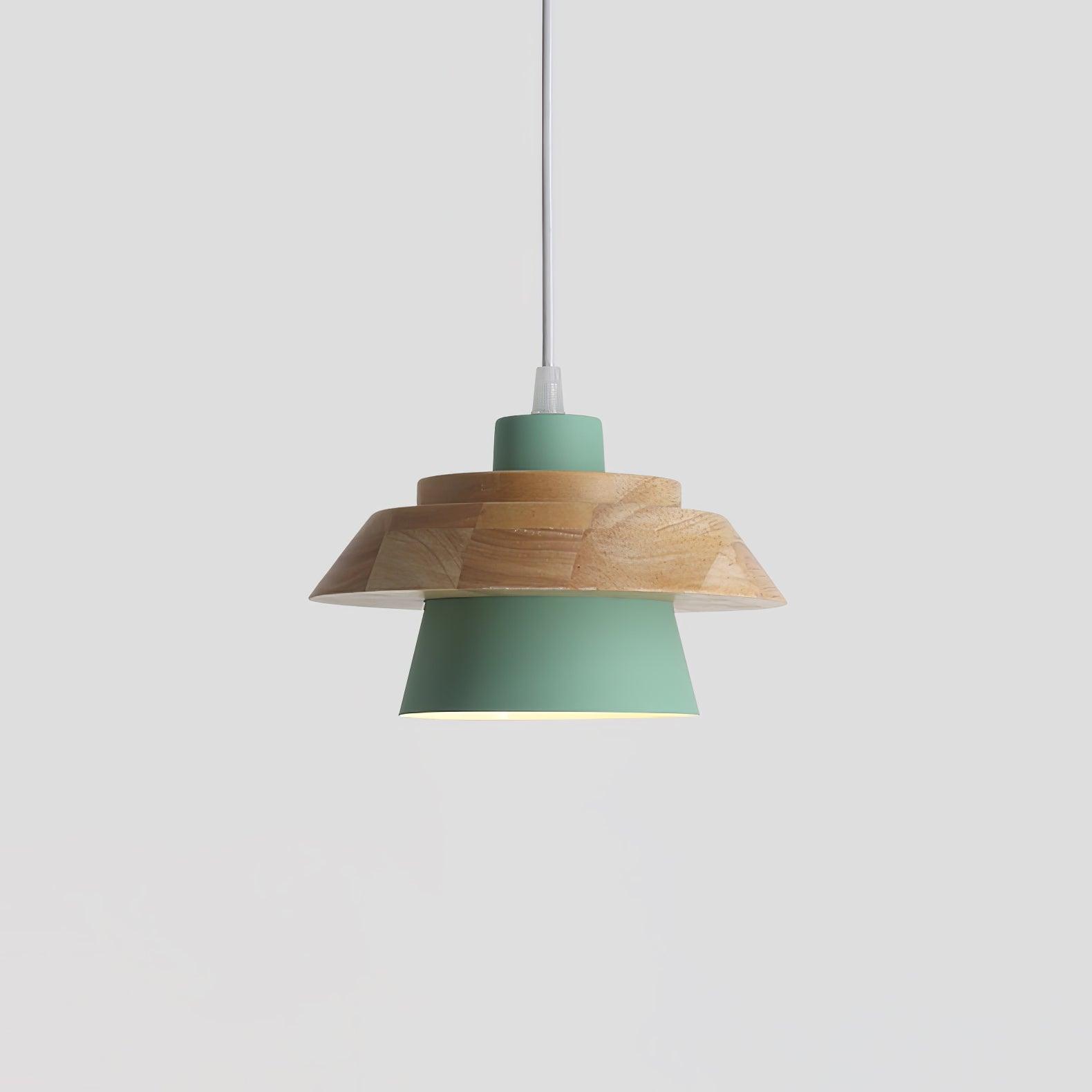 Stijlvolle NordicMacaron Houten Plafondlamp - Scandinavische Chic